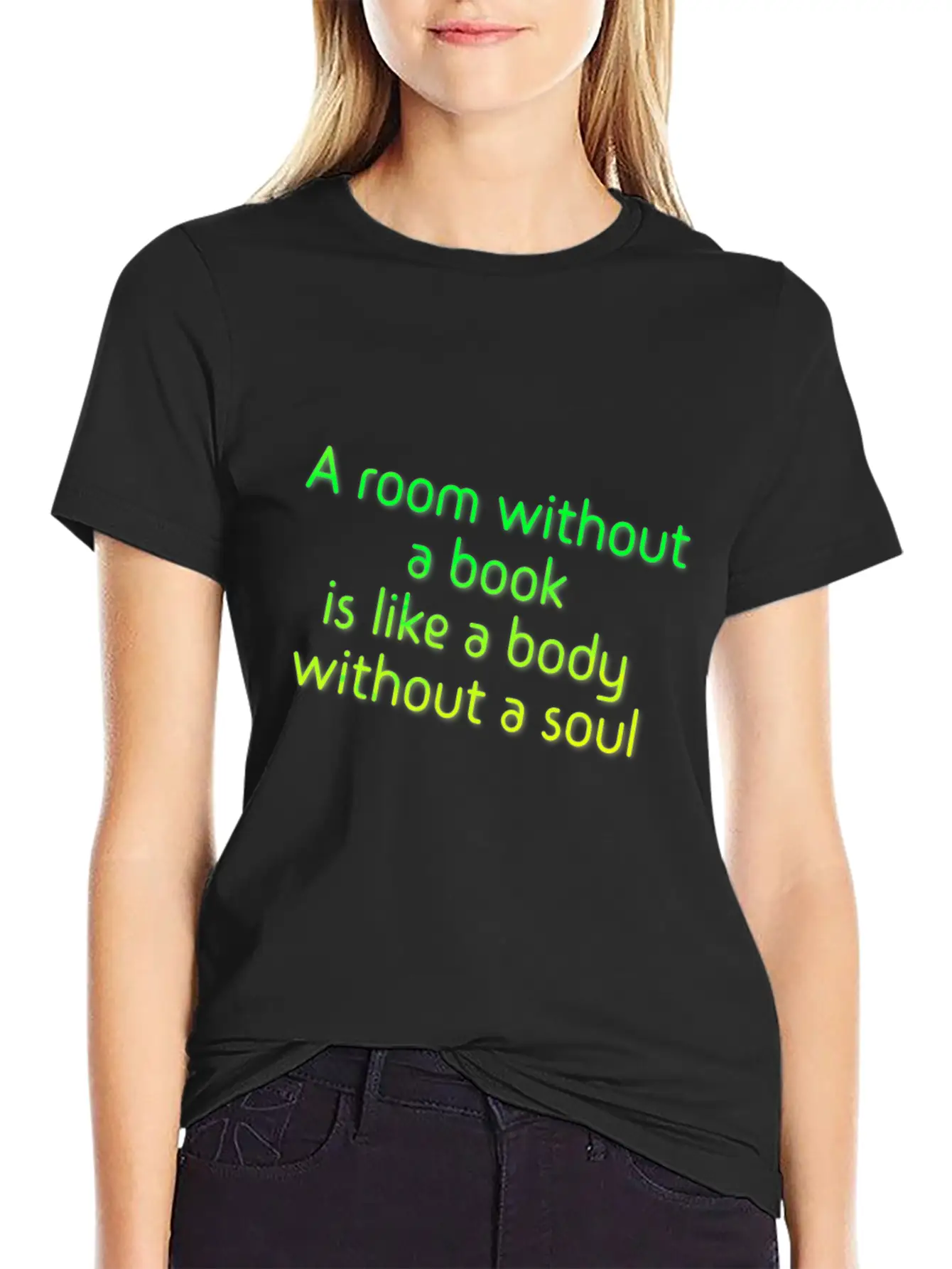 A Room Without A Book Basic Graphic T-Shirt – Daily Comfort In Soft Cotton