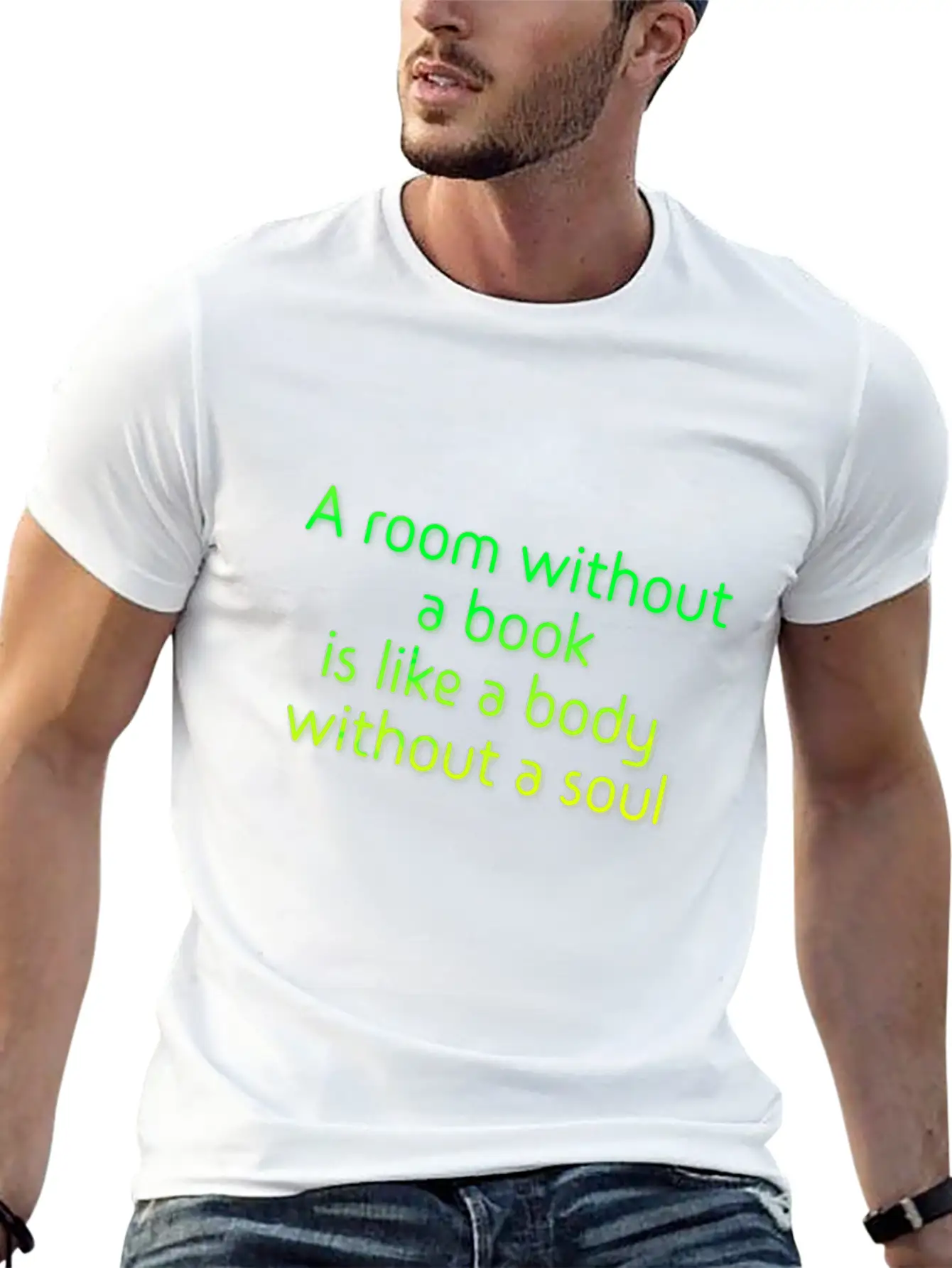 A Room Without A Book Basic Graphic T-Shirt – Daily Comfort In Soft Cotton