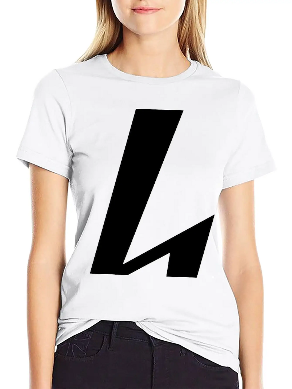 A Simple Downward Arrow Classic Fit Graphic Tee For Daily Comfort – Unisex Cotton Shirt