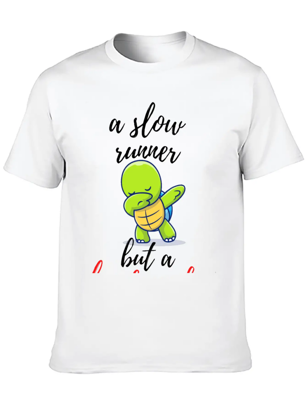A Slow Runner But A Hard Worker (turtle Design) Classic Fit Graphic Tee For Daily Comfort – Unisex Cotton Shirt