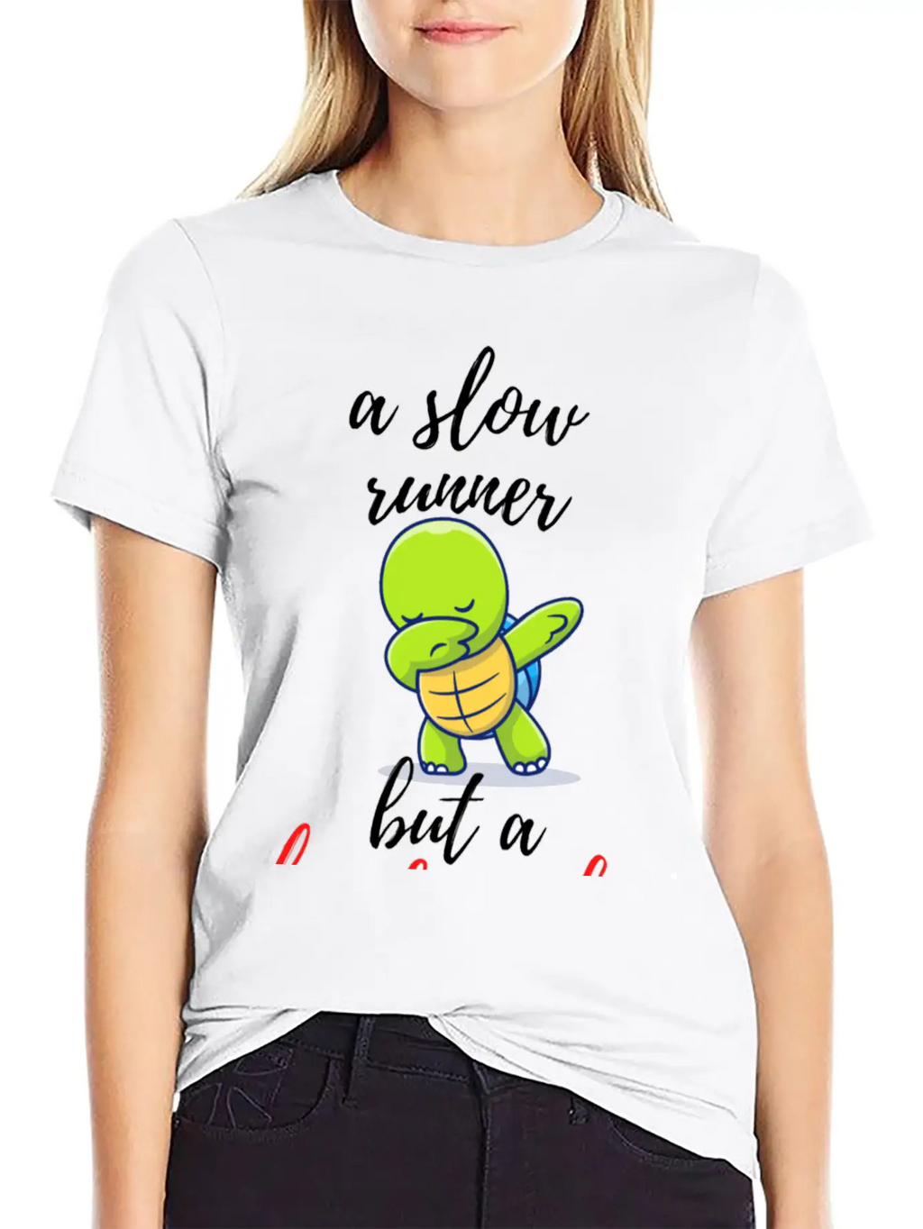 A Slow Runner But A Hard Worker (turtle Design) Classic Fit Graphic Tee For Daily Comfort – Unisex Cotton Shirt