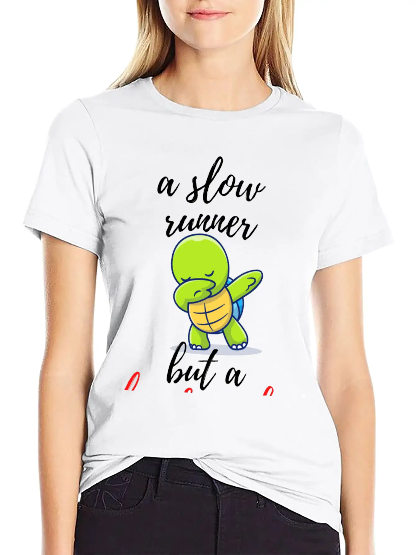A Slow Runner But A Hard Worker (turtle Design) Classic Fit Graphic Tee For Daily Comfort – Unisex Cotton Shirt