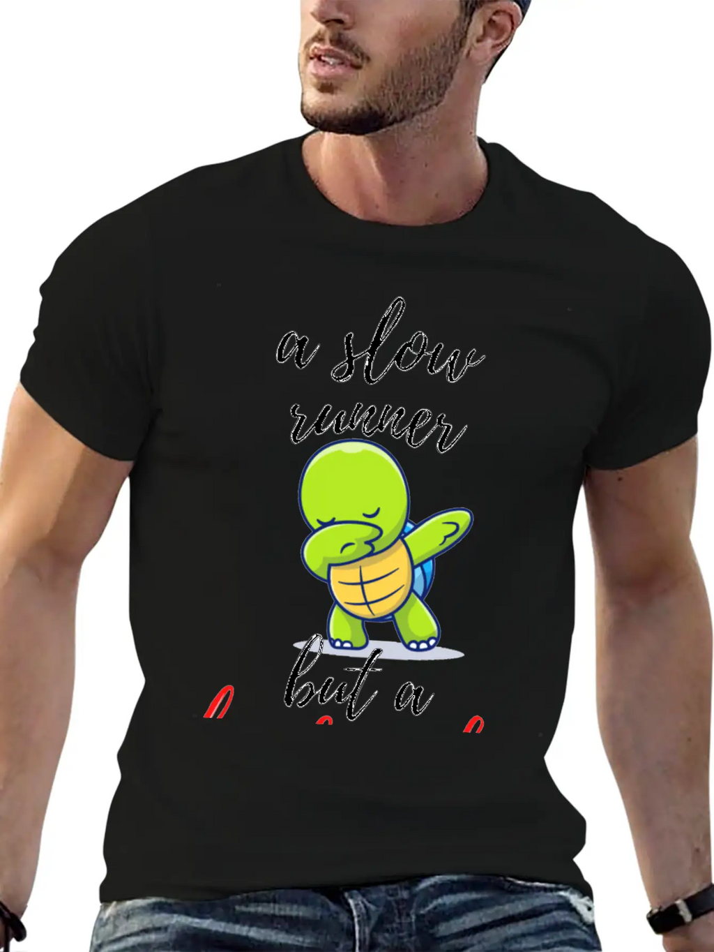 A Slow Runner But A Hard Worker (turtle Design) Classic Fit Graphic Tee For Daily Comfort – Unisex Cotton Shirt