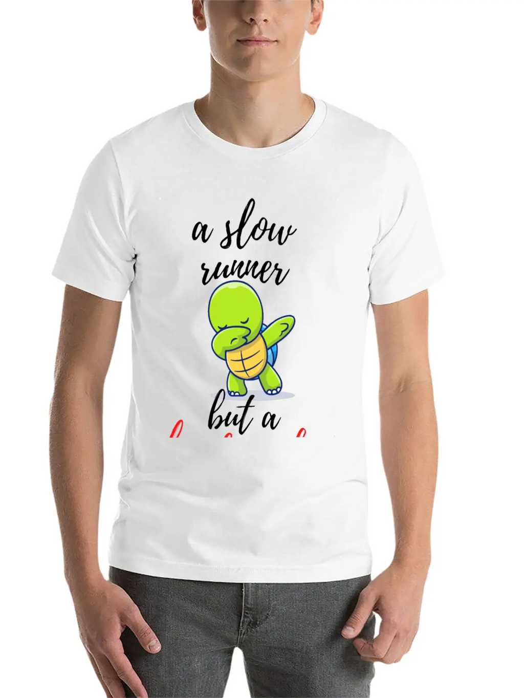 A Slow Runner But A Hard Worker (turtle Design) Classic Fit Graphic Tee For Daily Comfort – Unisex Cotton Shirt