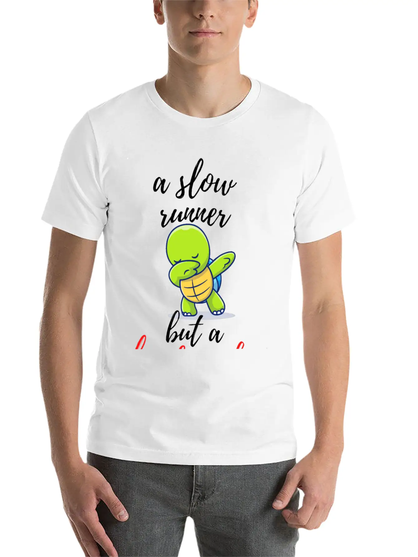 A Slow Runner But A Hard Worker (turtle Design) Classic Fit Graphic Tee For Daily Comfort – Unisex Cotton Shirt