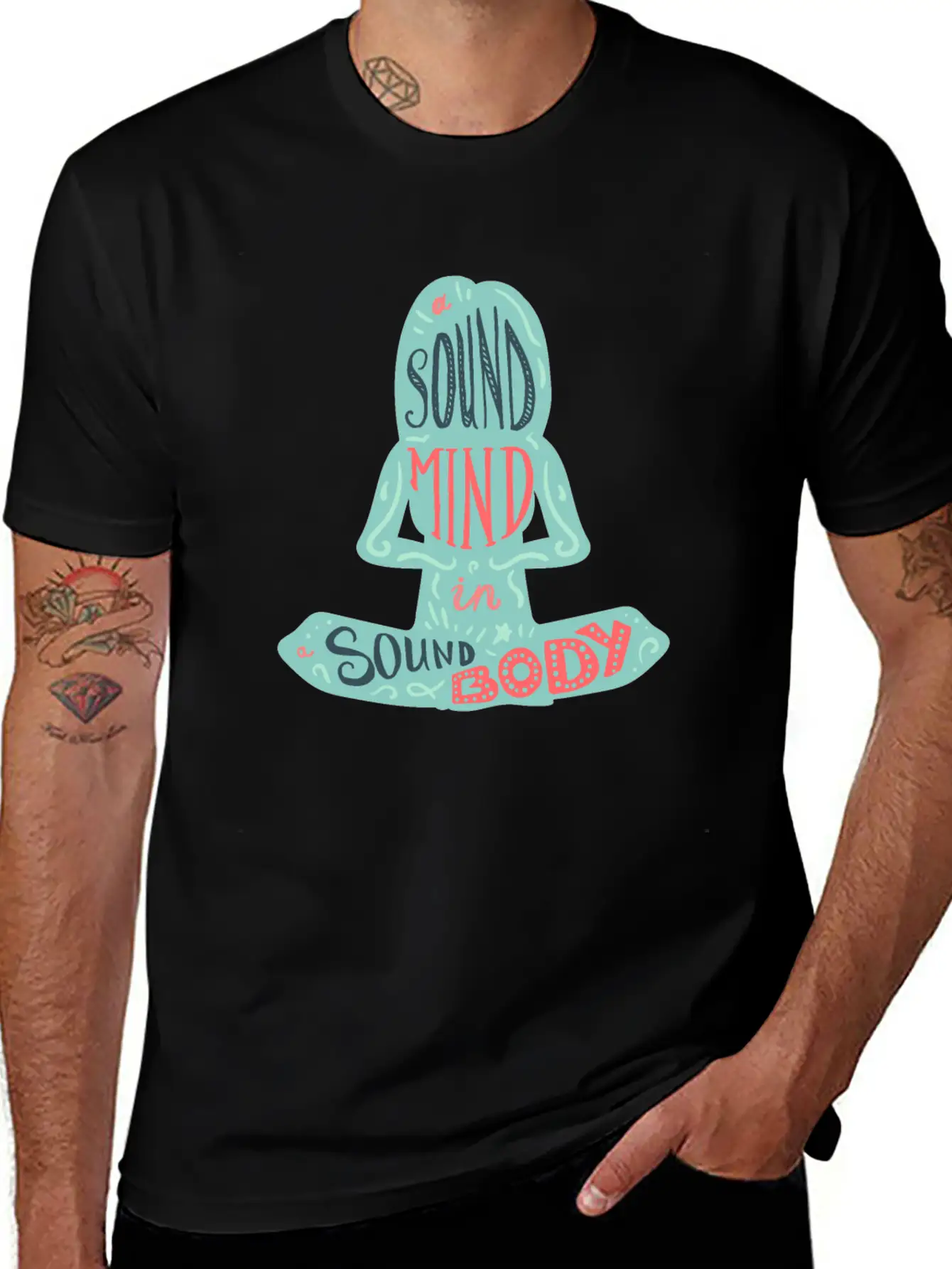 A Sound Mind In A Sound Body Classic Fit Graphic Tee For Daily Comfort – Unisex Cotton Shirt