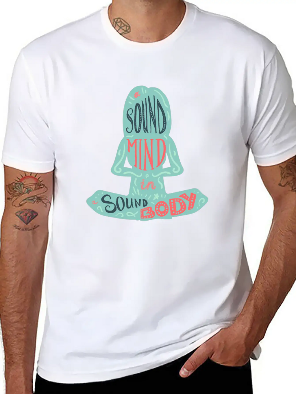 A Sound Mind In A Sound Body Classic Fit Graphic Tee For Daily Comfort – Unisex Cotton Shirt