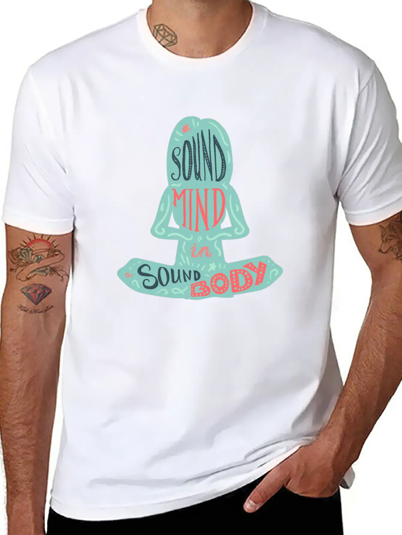 A Sound Mind In A Sound Body Classic Fit Graphic Tee For Daily Comfort – Unisex Cotton Shirt