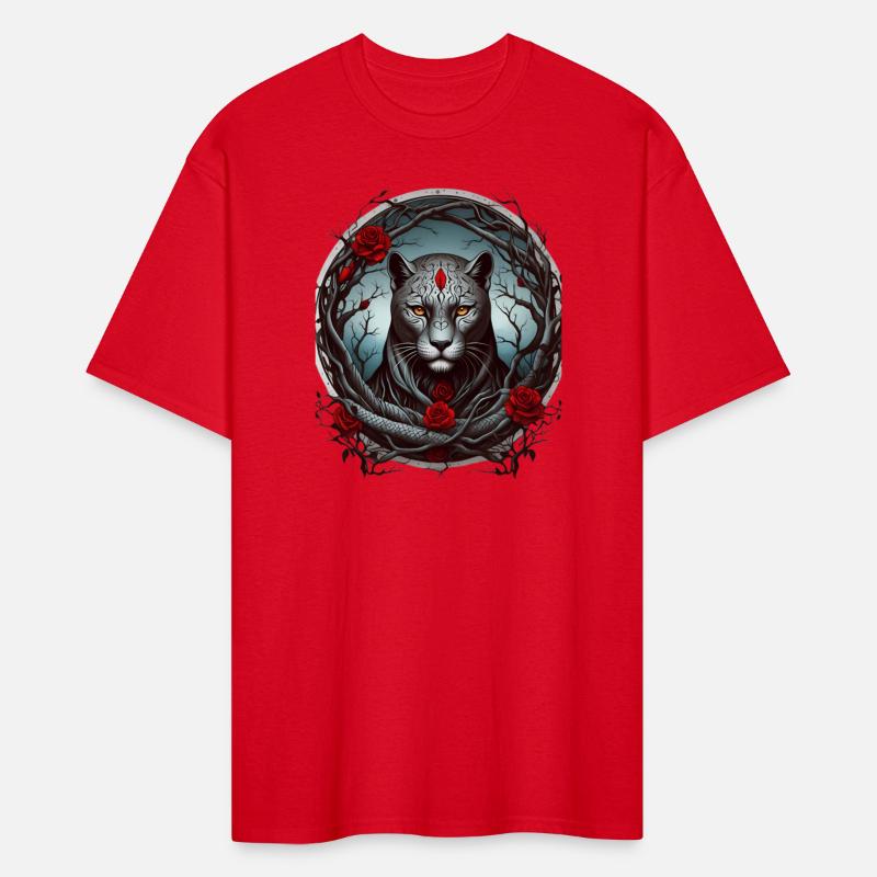 A striking illustration of a panther