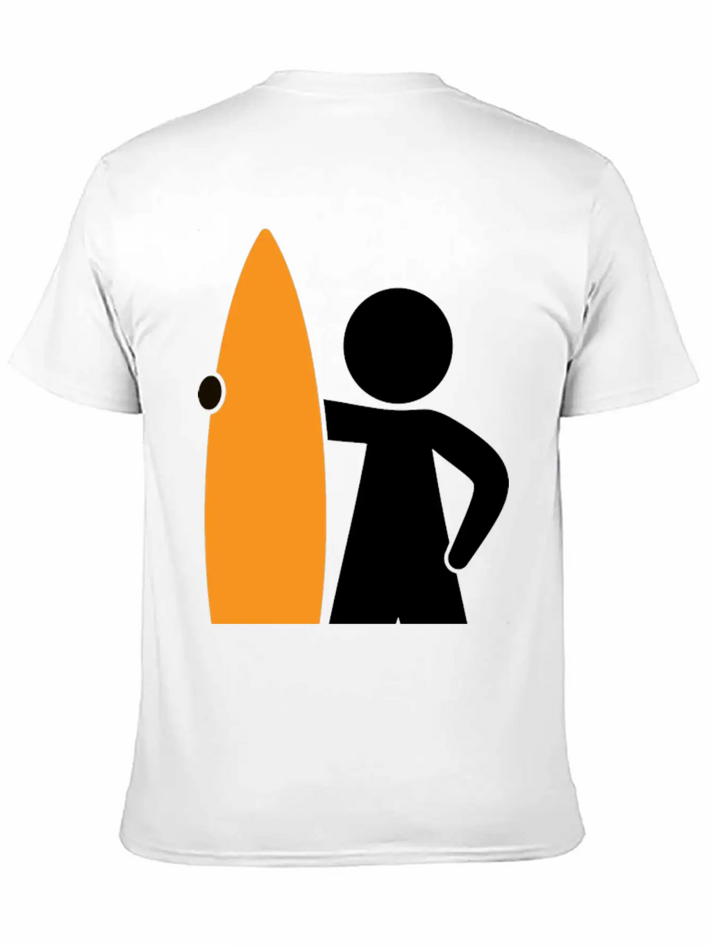 A Surfer With His Surfboard Timeless Short Sleeve Tee – Comfy And Minimalist Design