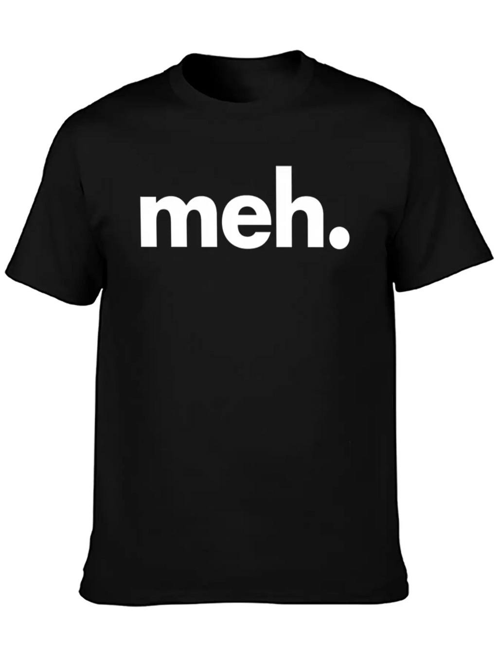 A That Says Meh - The Meh Classic Fit Graphic Tee For Daily Comfort – Unisex Cotton Shirt