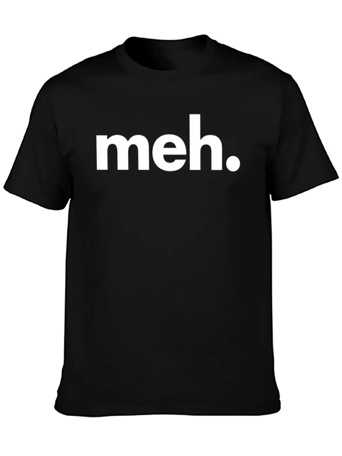 A That Says Meh - The Meh Classic Fit Graphic Tee For Daily Comfort – Unisex Cotton Shirt
