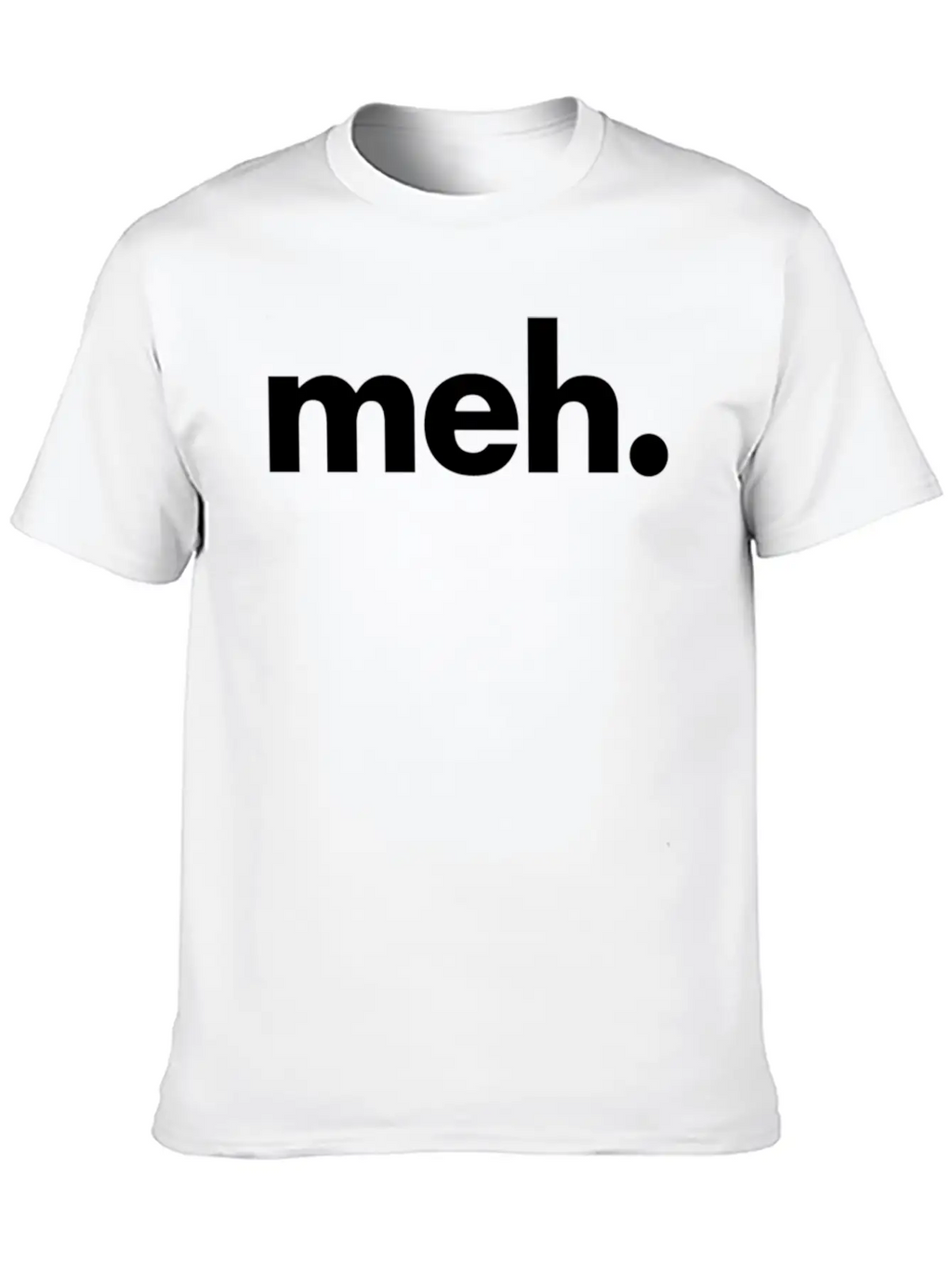 A That Says Meh - The Meh Classic Fit Graphic Tee For Daily Comfort – Unisex Cotton Shirt