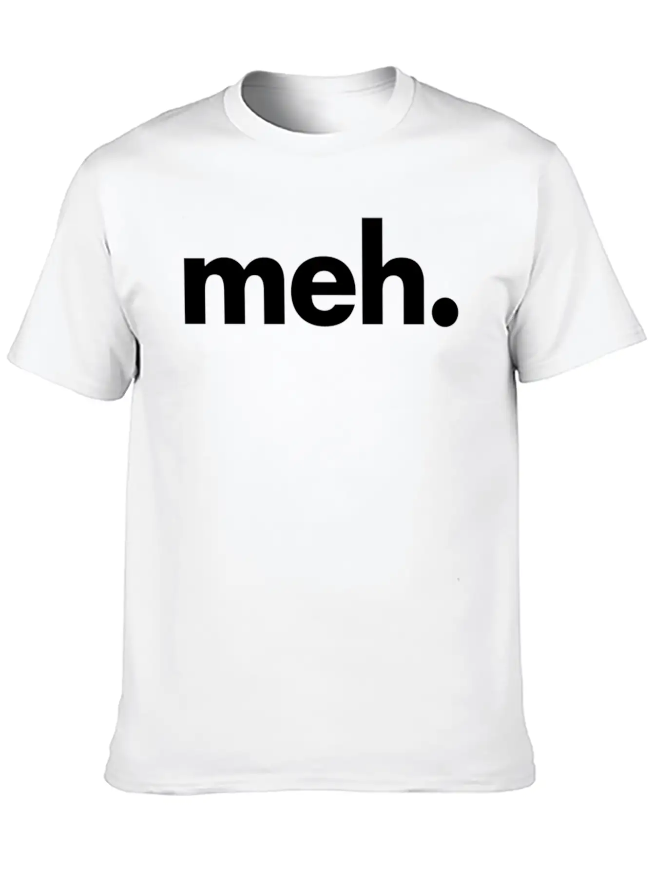 A That Says Meh - The Meh Classic Fit Graphic Tee For Daily Comfort – Unisex Cotton Shirt