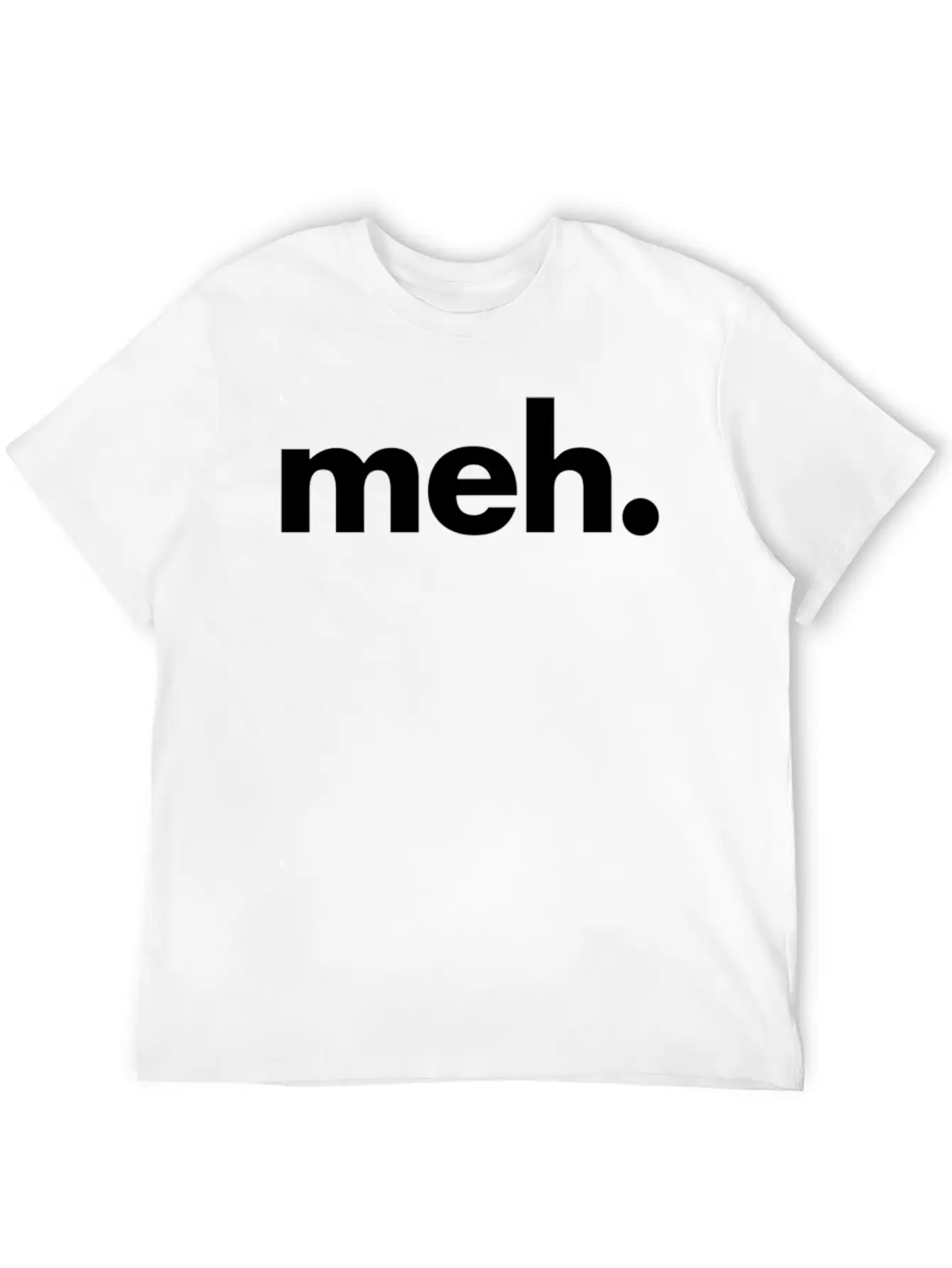 A That Says Meh - The Meh Classic Fit Graphic Tee For Daily Comfort – Unisex Cotton Shirt