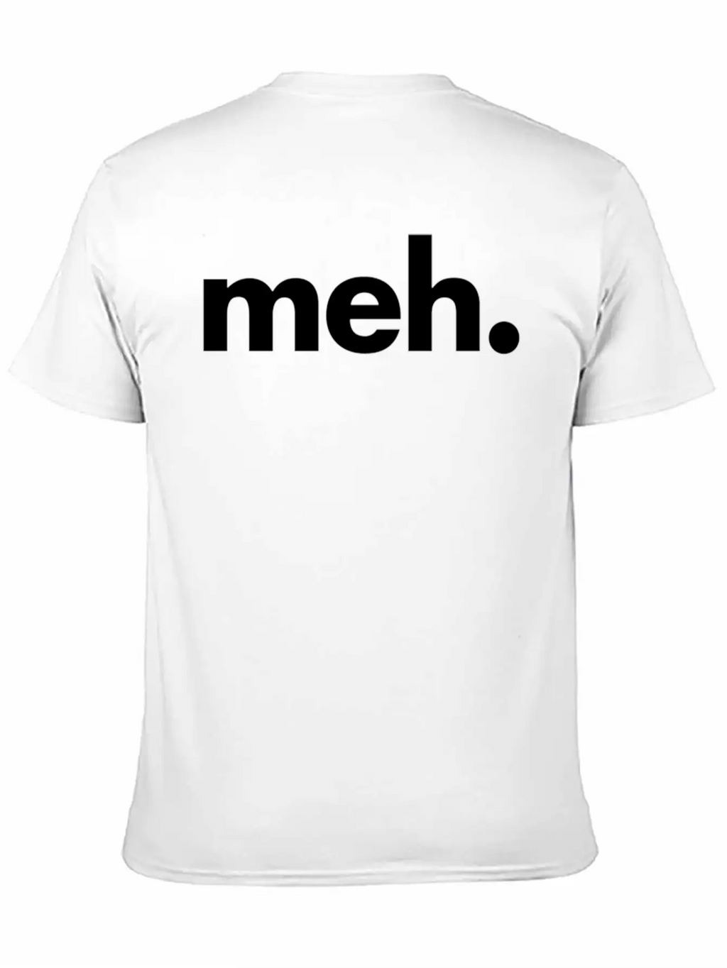 A That Says Meh - The Meh Classic Fit Graphic Tee For Daily Comfort – Unisex Cotton Shirt
