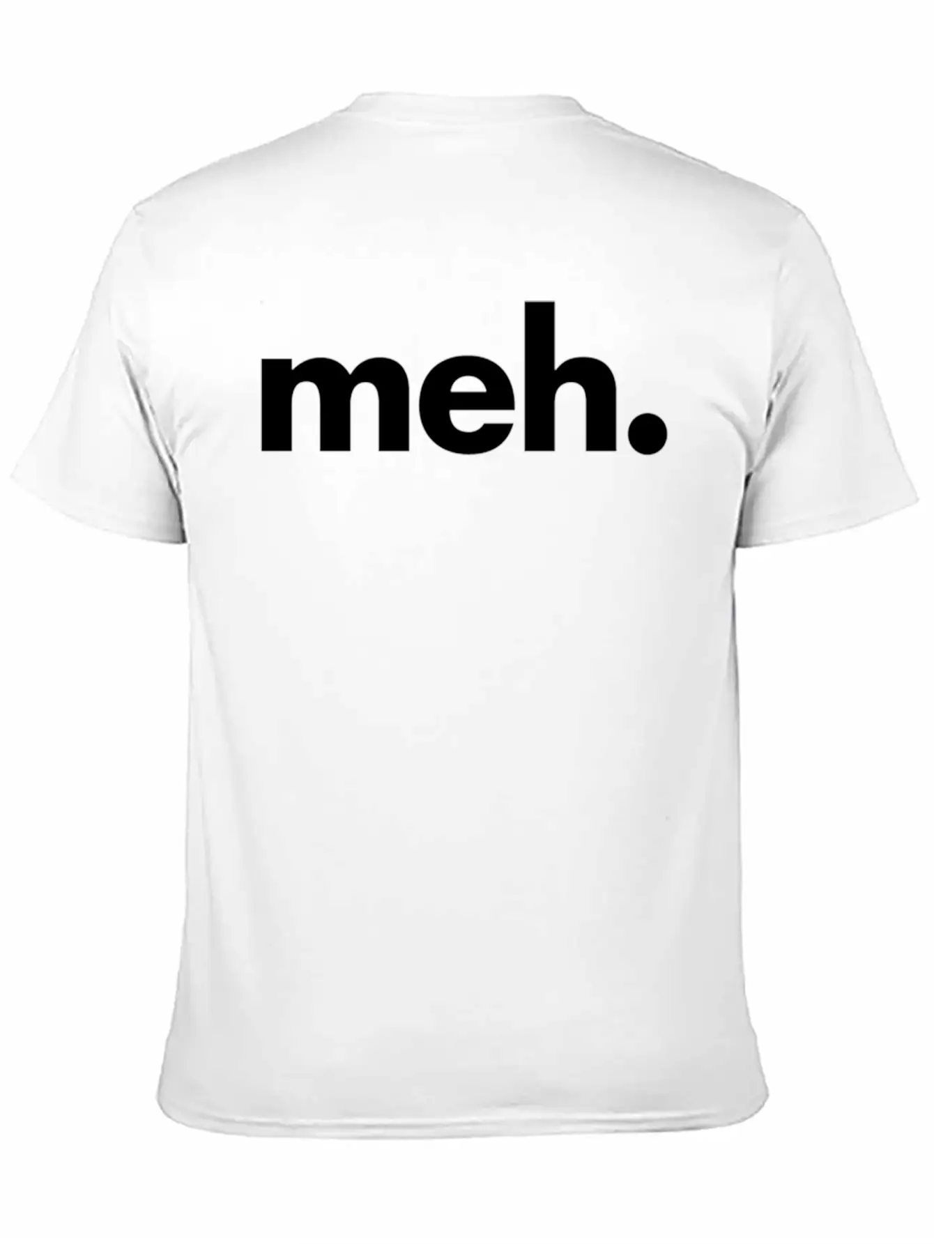 A That Says Meh - The Meh Classic Fit Graphic Tee For Daily Comfort – Unisex Cotton Shirt
