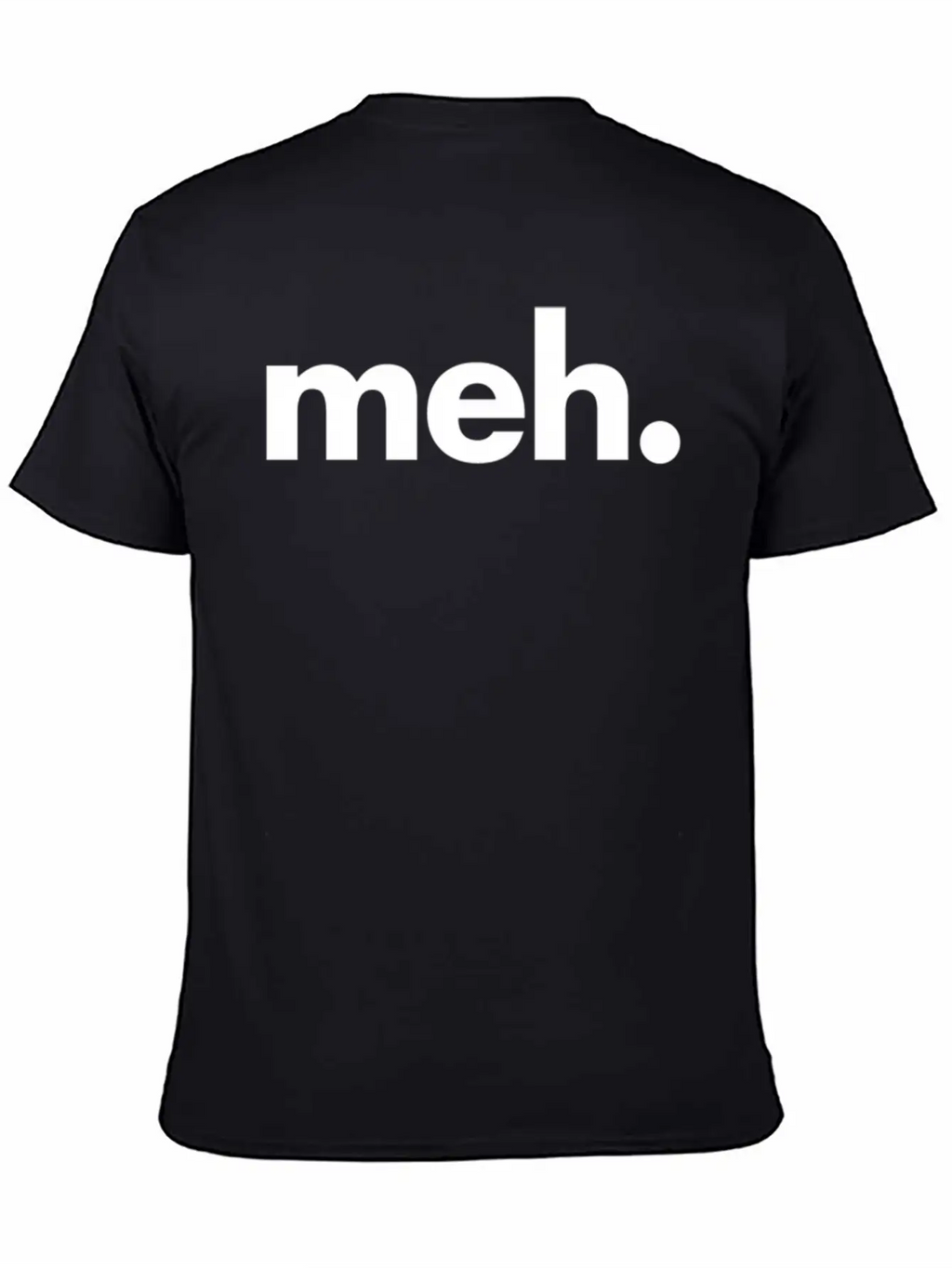 A That Says Meh - The Meh Classic Fit Graphic Tee For Daily Comfort – Unisex Cotton Shirt