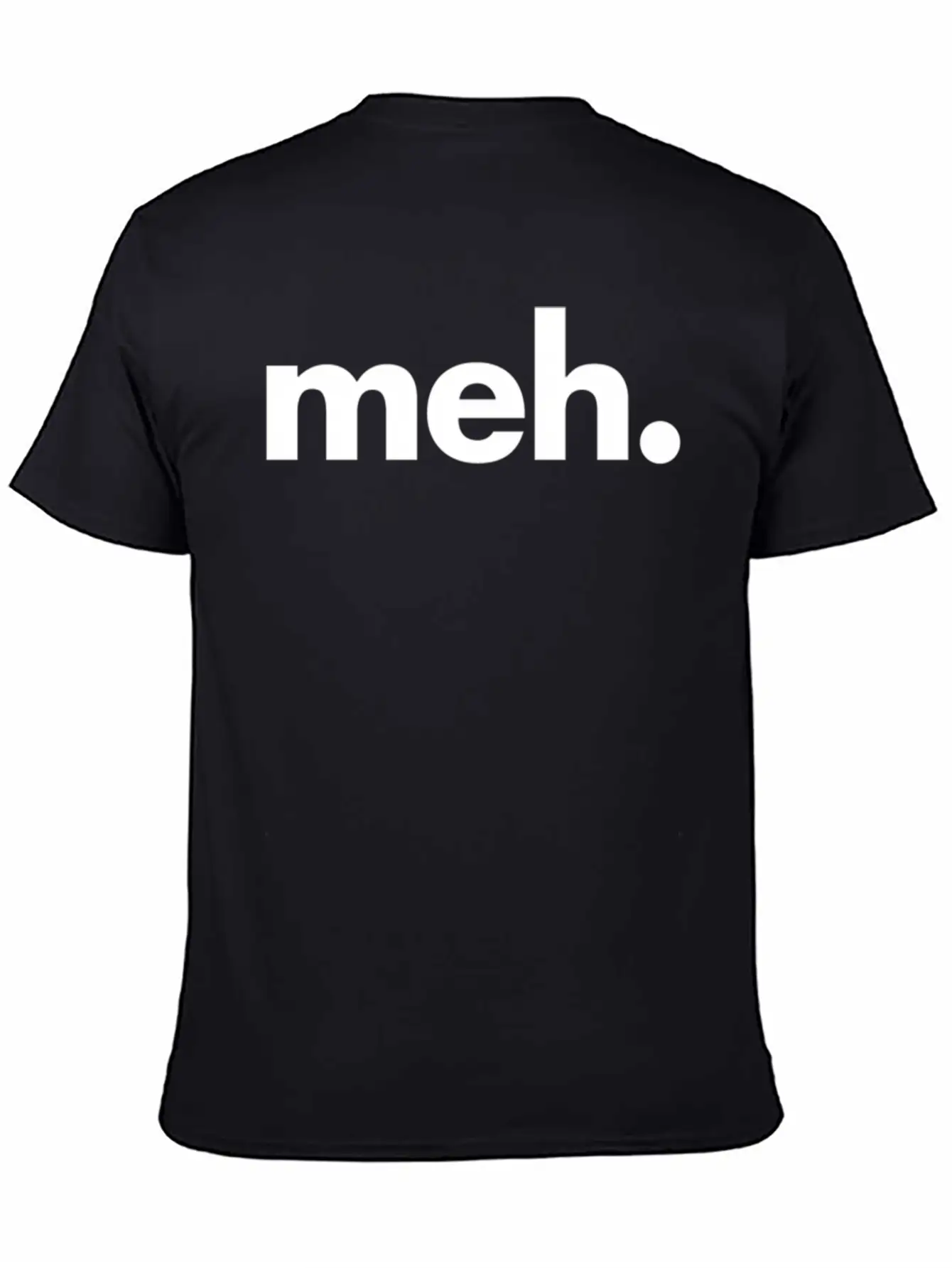 A That Says Meh - The Meh Classic Fit Graphic Tee For Daily Comfort – Unisex Cotton Shirt
