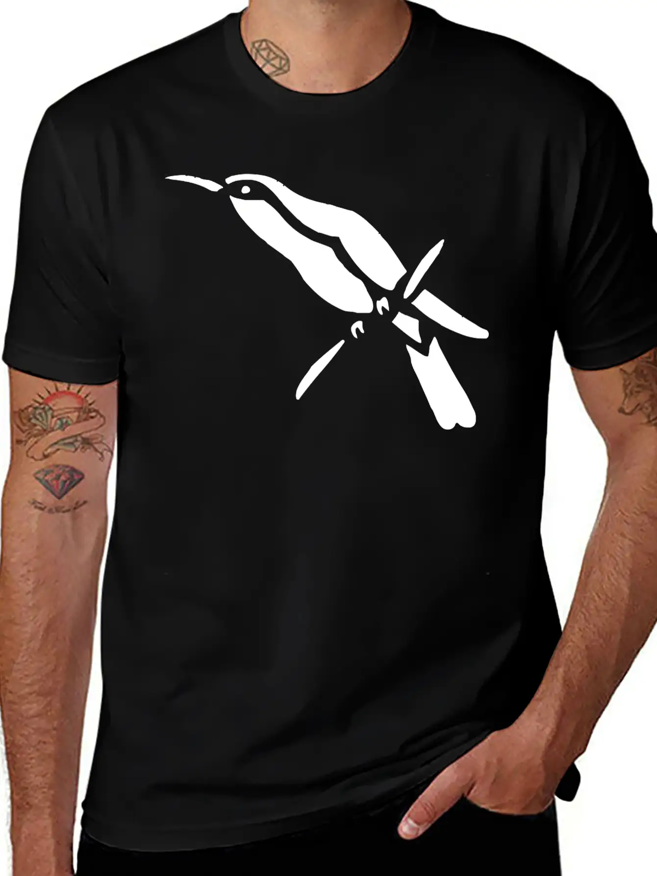 A Tropical Bird On A Branch Breathable Soft Cotton T-Shirt – Timeless Casual Look