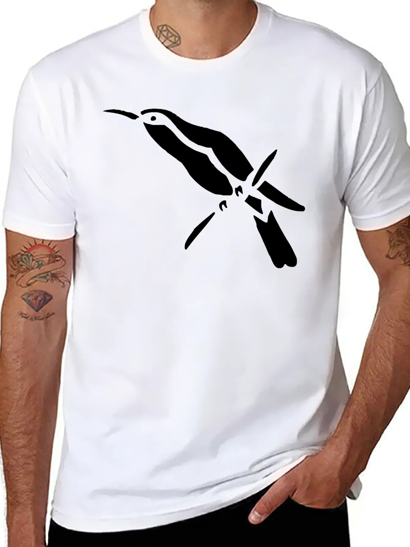 A Tropical Bird On A Branch Breathable Soft Cotton T-Shirt – Timeless Casual Look