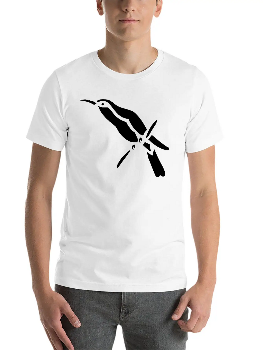 A Tropical Bird On A Branch Breathable Soft Cotton T-Shirt – Timeless Casual Look