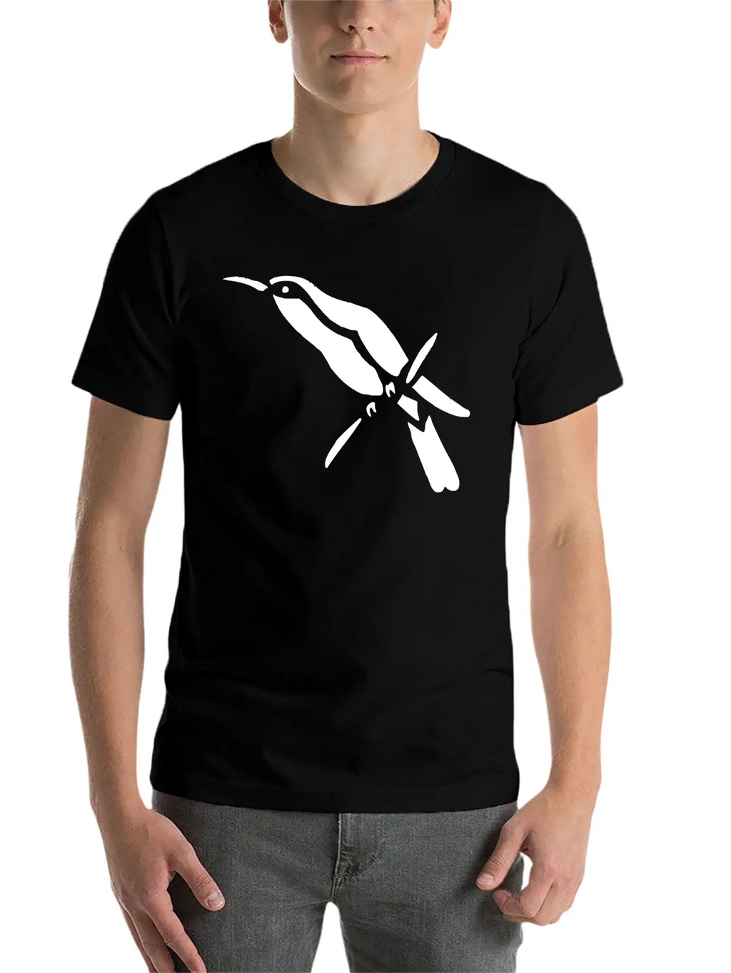 A Tropical Bird On A Branch Breathable Soft Cotton T-Shirt – Timeless Casual Look