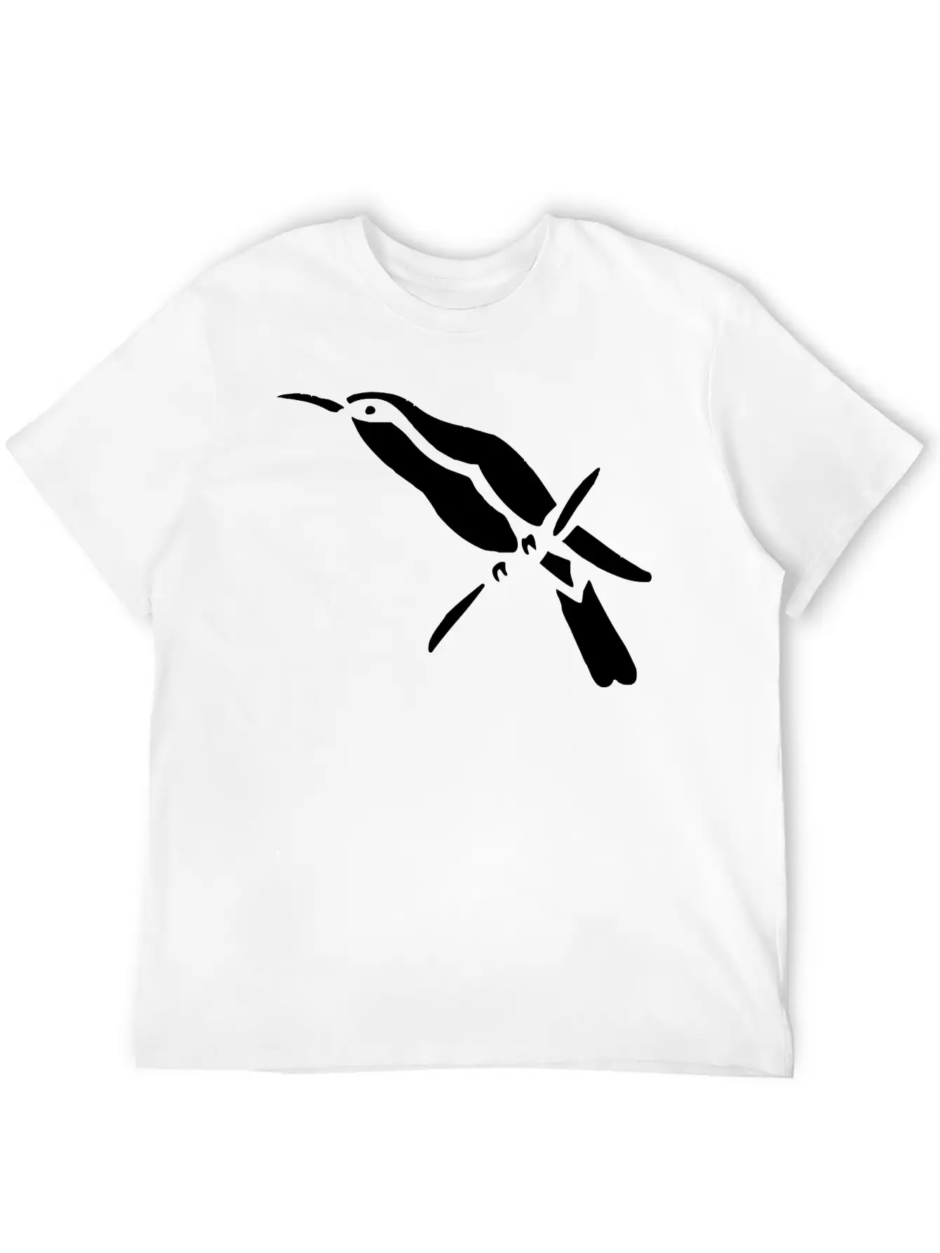 A Tropical Bird On A Branch Breathable Soft Cotton T-Shirt – Timeless Casual Look