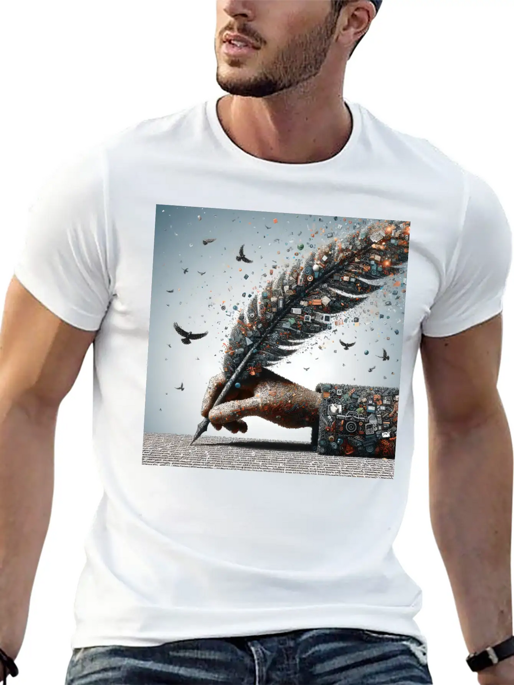 A Word Is Worth A Thousand Pictures Basic Graphic T-Shirt – Daily Comfort In Soft Cotton