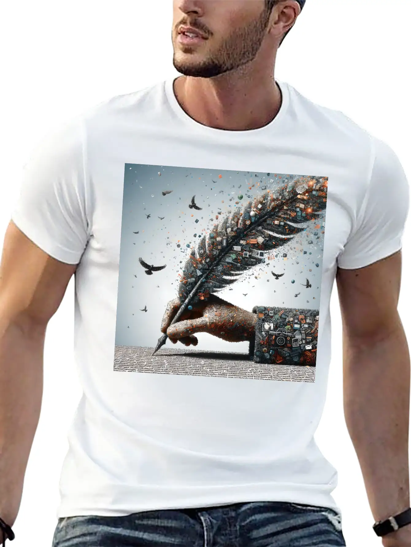 A Word Is Worth A Thousand Pictures Basic Graphic T-Shirt – Daily Comfort In Soft Cotton