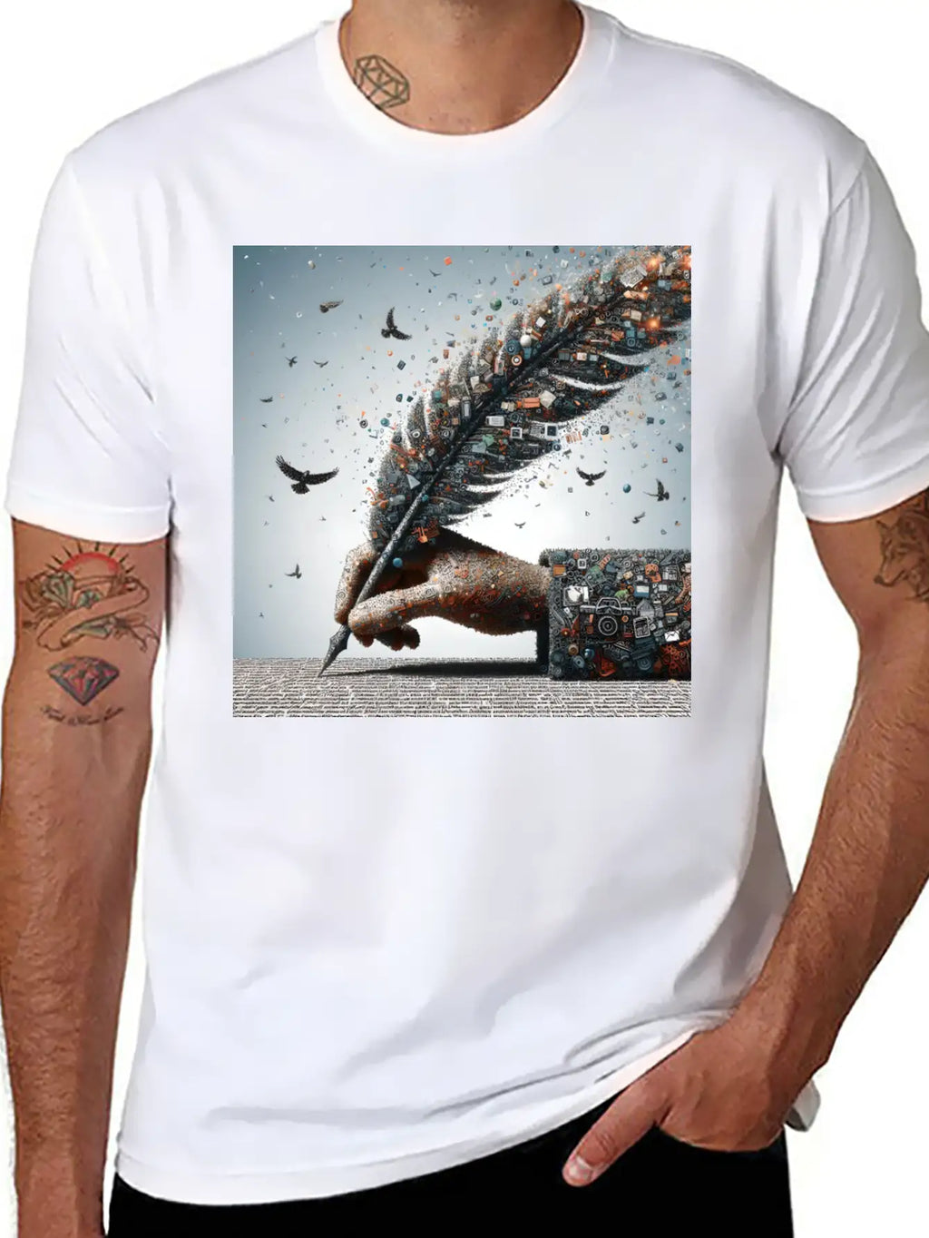 A Word Is Worth A Thousand Pictures Basic Graphic T-Shirt – Daily Comfort In Soft Cotton