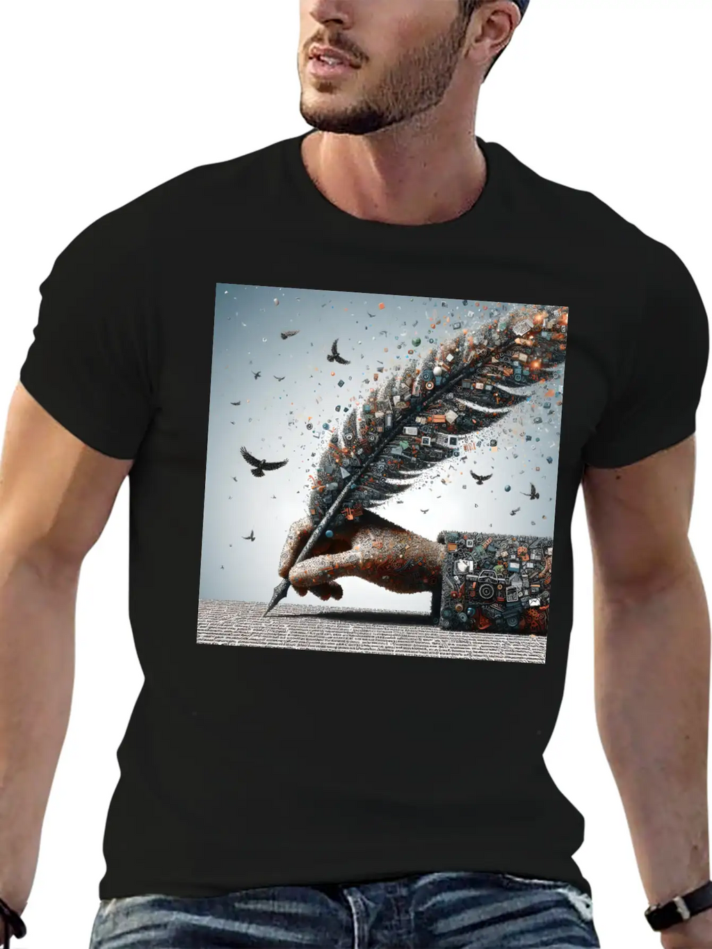 A Word Is Worth A Thousand Pictures Basic Graphic T-Shirt – Daily Comfort In Soft Cotton