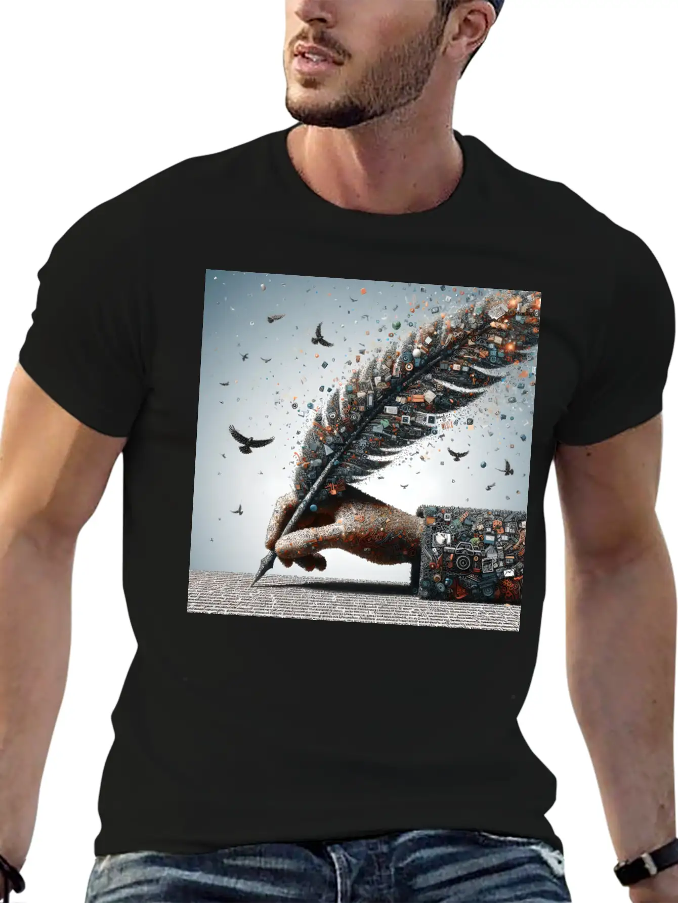 A Word Is Worth A Thousand Pictures Basic Graphic T-Shirt – Daily Comfort In Soft Cotton