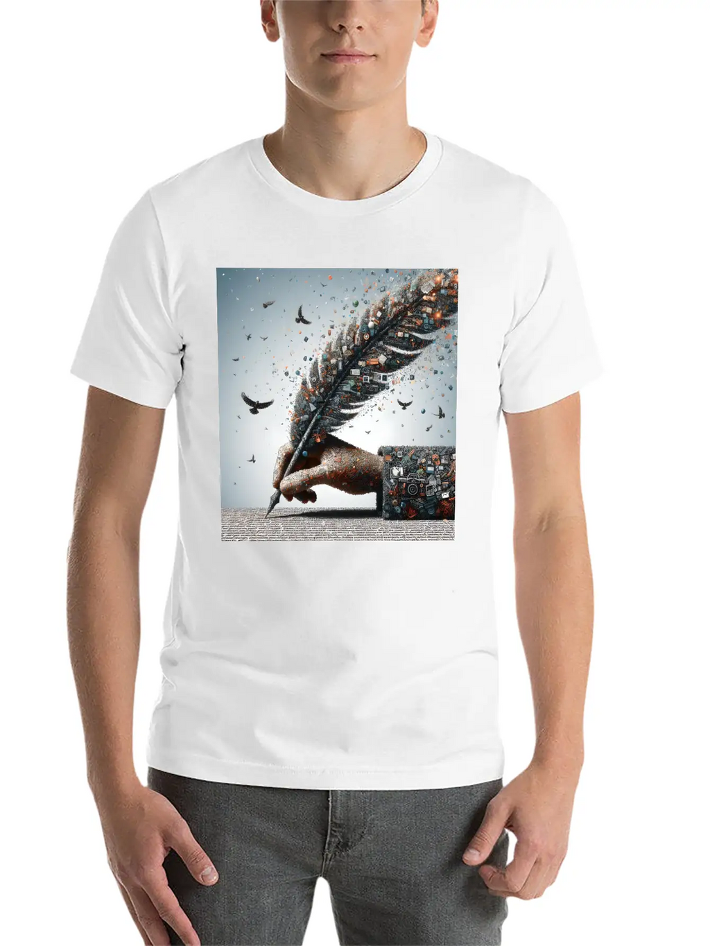 A Word Is Worth A Thousand Pictures Basic Graphic T-Shirt – Daily Comfort In Soft Cotton