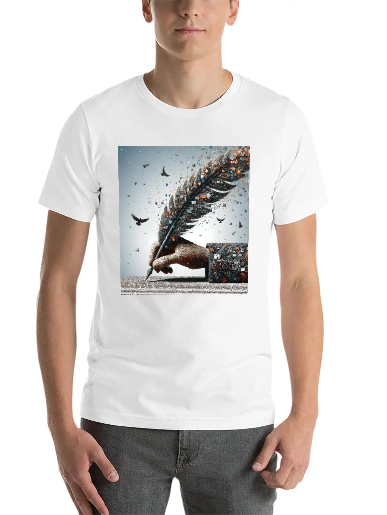 A Word Is Worth A Thousand Pictures Basic Graphic T-Shirt – Daily Comfort In Soft Cotton