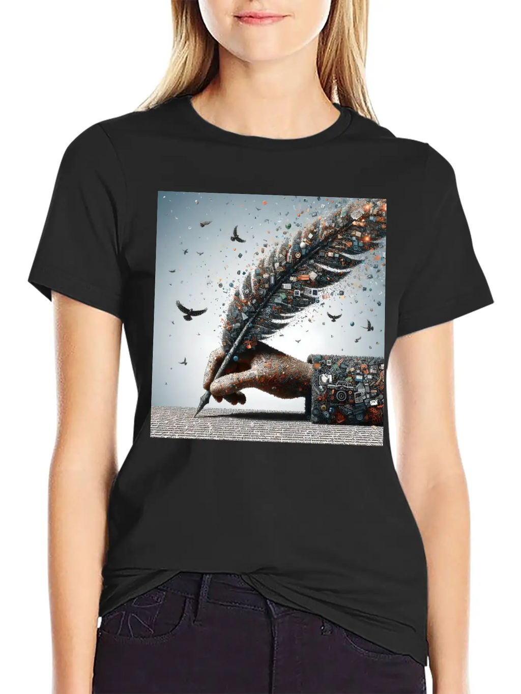 A Word Is Worth A Thousand Pictures Basic Graphic T-Shirt – Daily Comfort In Soft Cotton