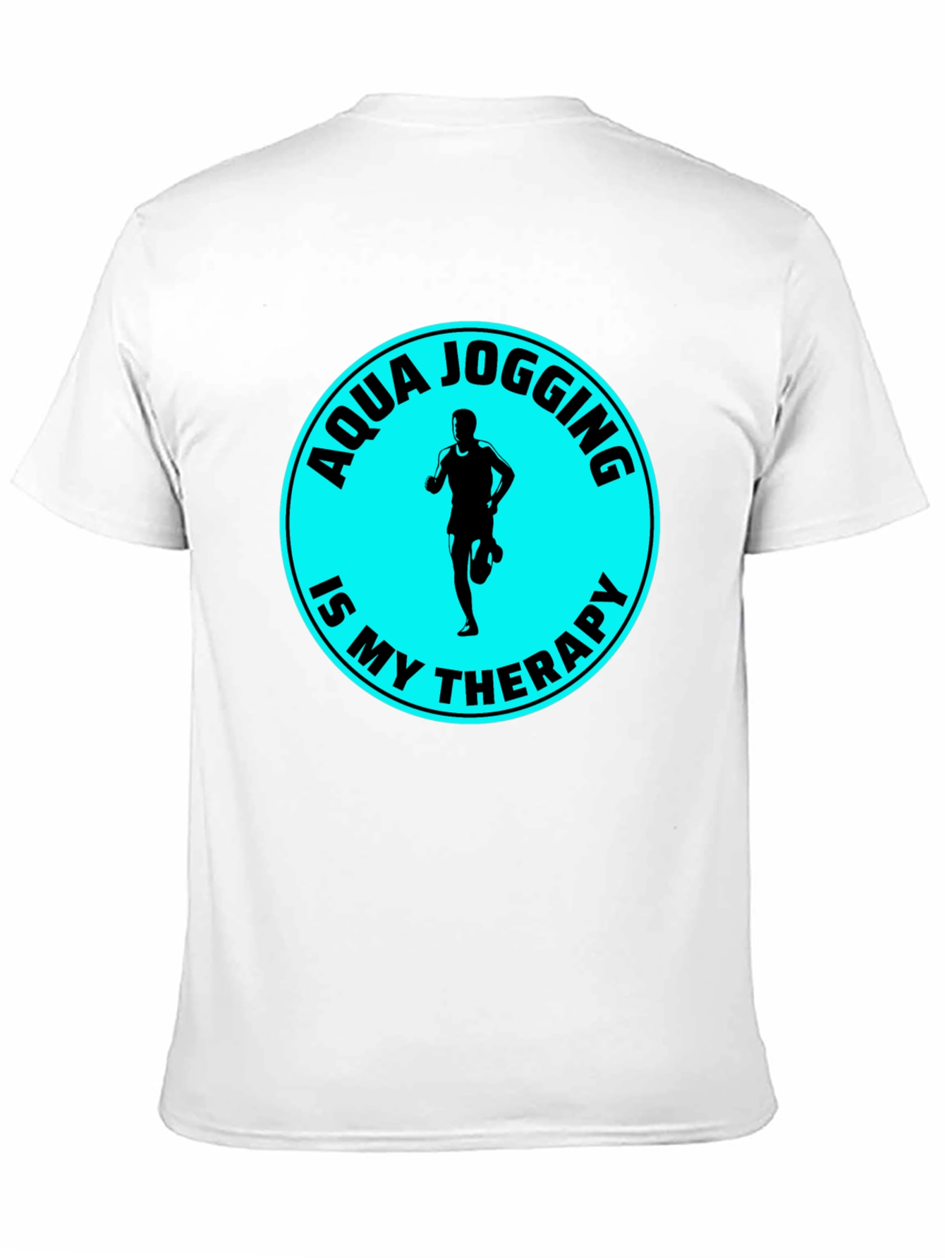 Aqua Jogging Therapy T-Shirt - Black Graphic Tee