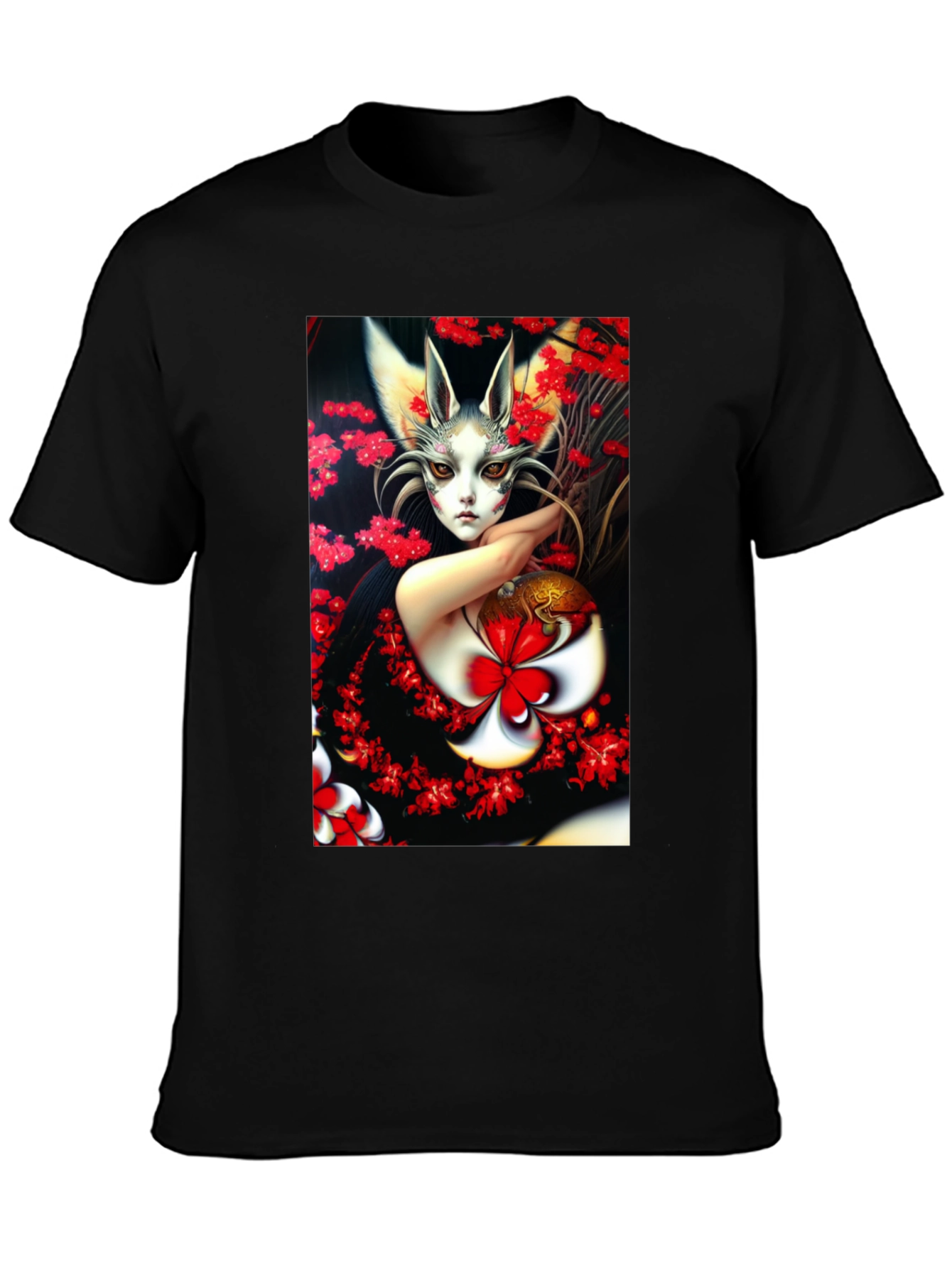Anime Art Black T-Shirt - Unique Graphic Tee