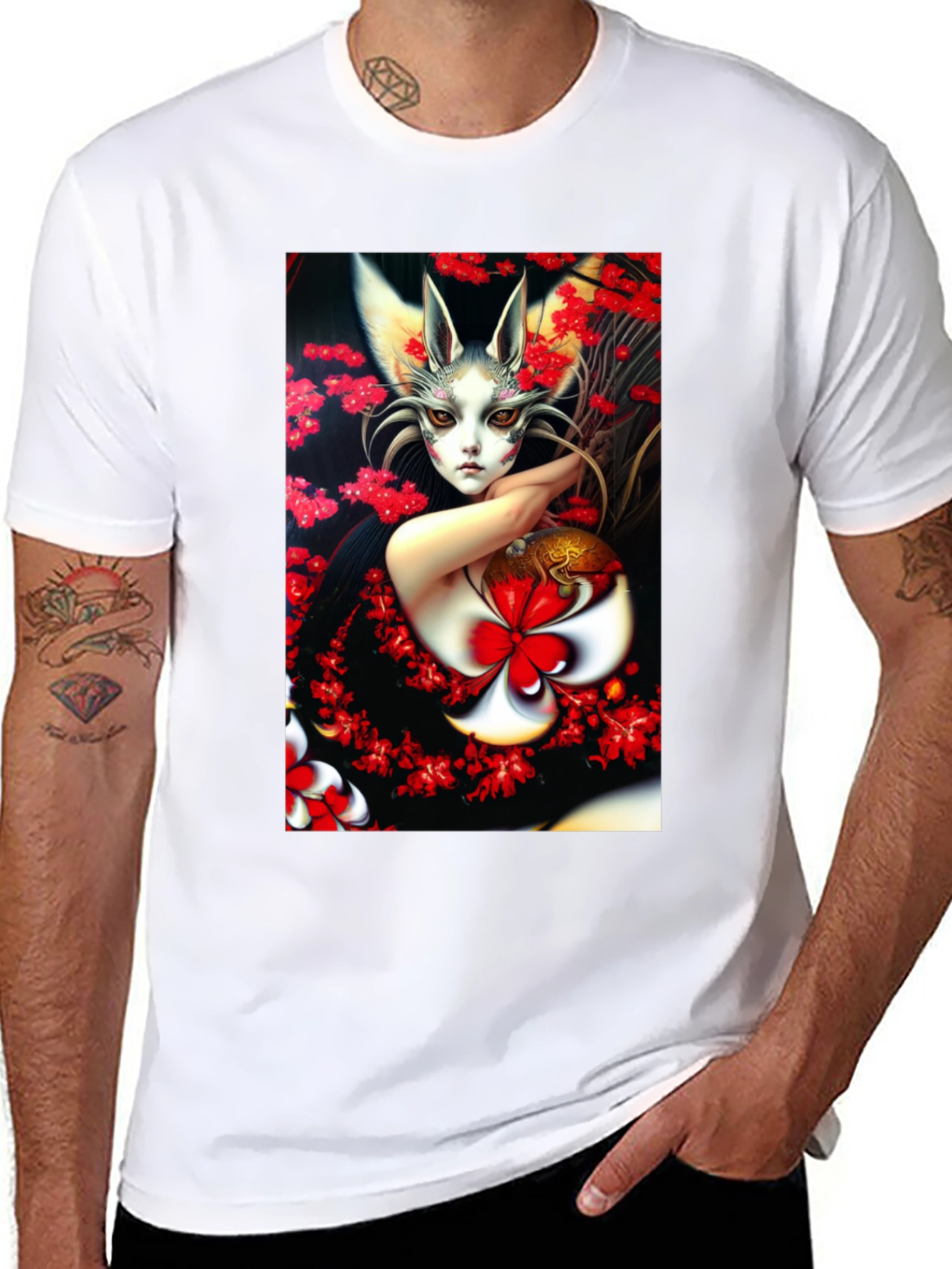 Anime Art Black T-Shirt - Unique Graphic Tee