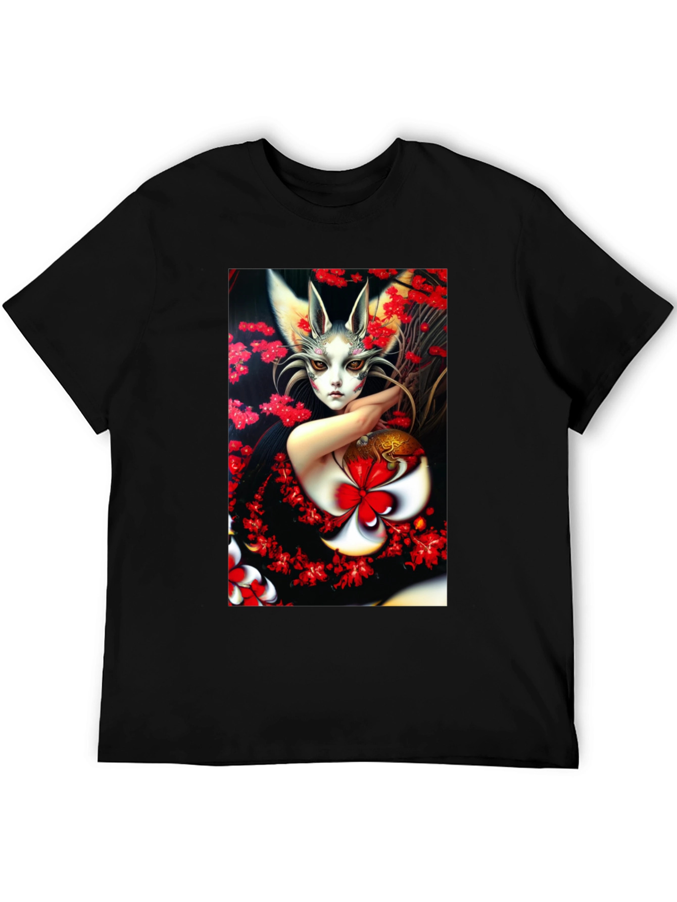 Anime Art Black T-Shirt - Unique Graphic Tee
