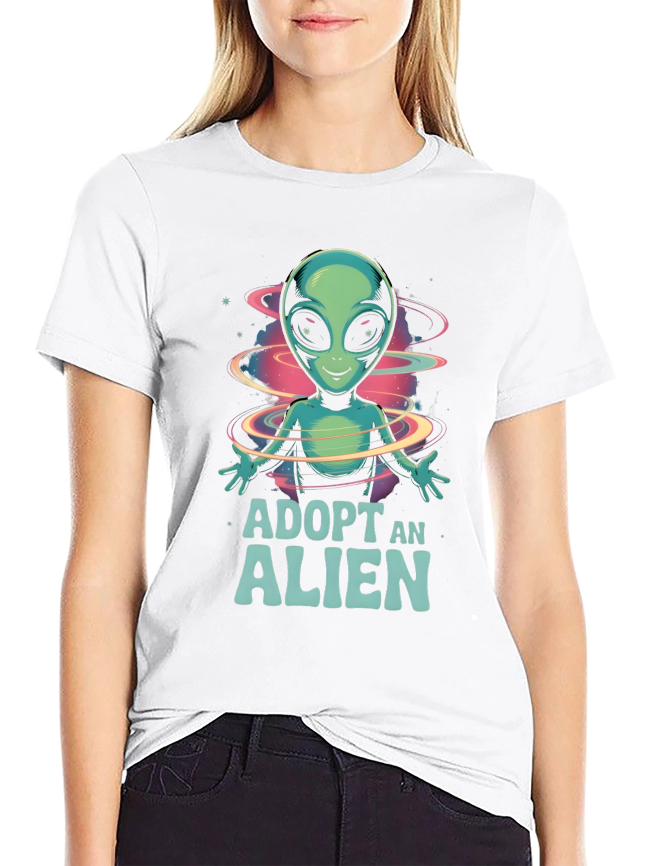 Adopt an Alien T-Shirt - Quirky Graphic Tee