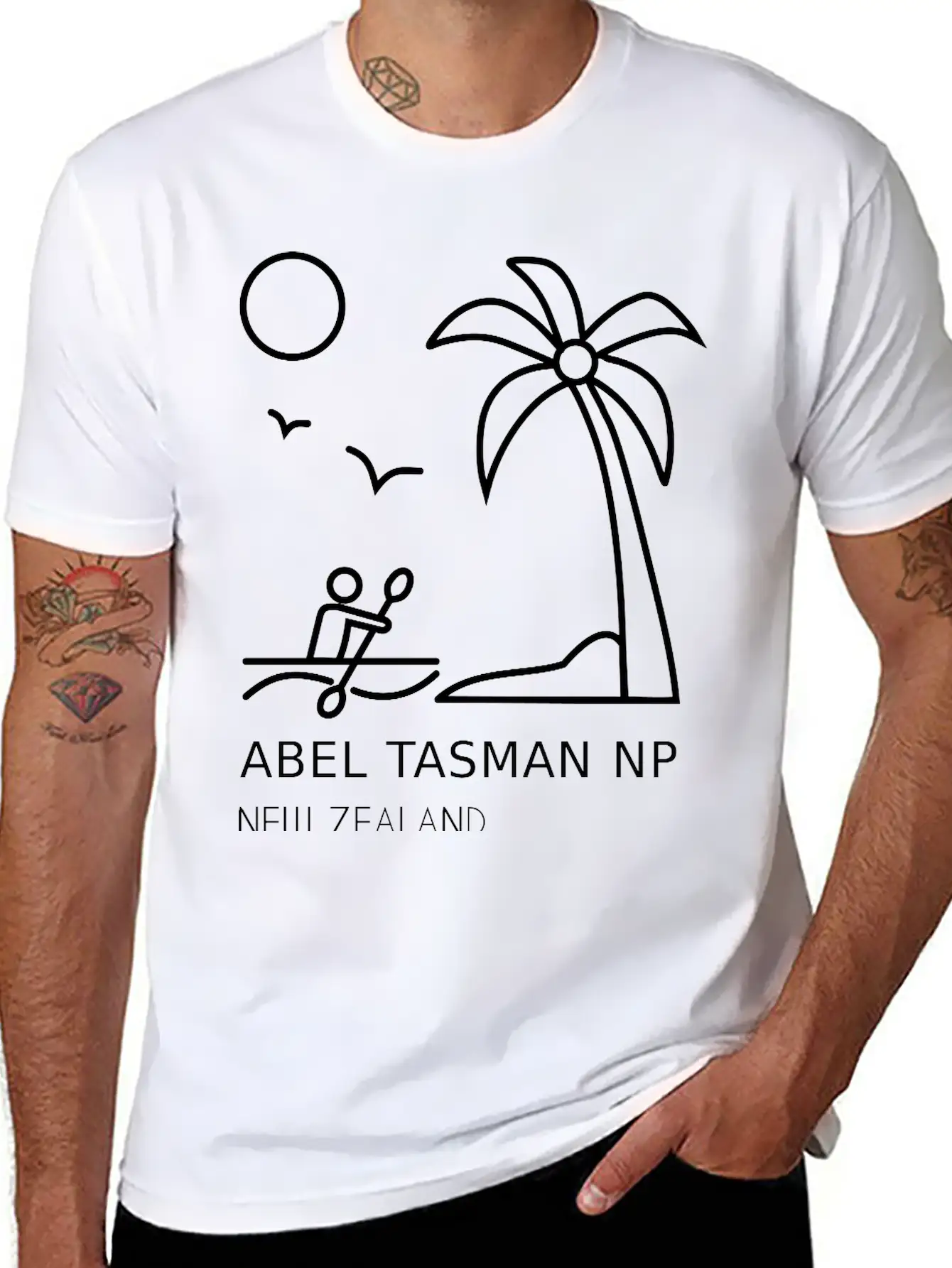 Abel Tasman National Park New Zealand Breathable Soft Cotton T-Shirt – Timeless Casual Look