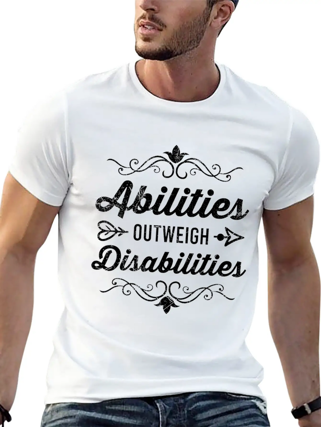 Abilities Outweigh Disabilities Inclusion Timeless Short Sleeve Tee – Comfy And Minimalist Design