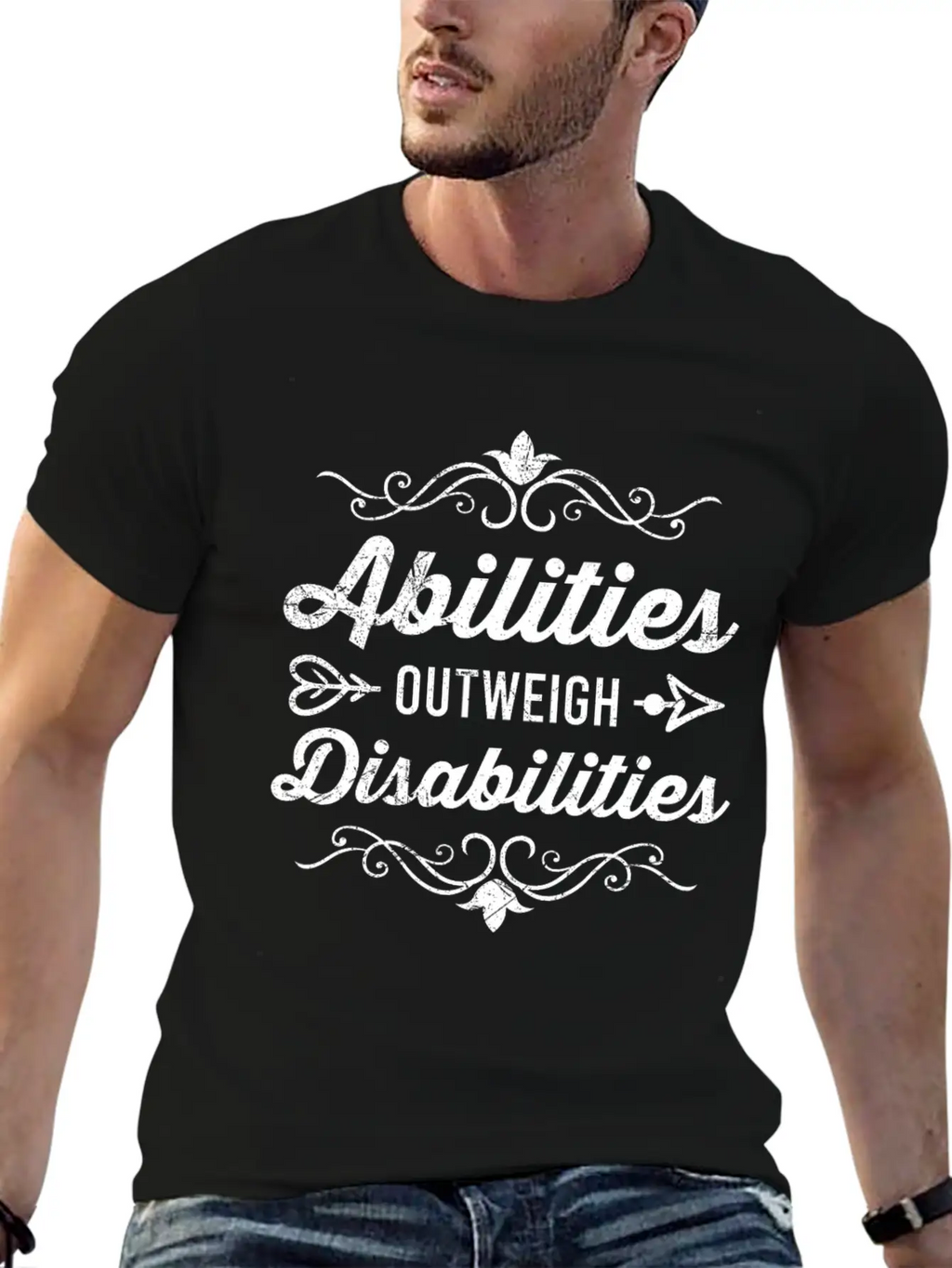 Abilities Outweigh Disabilities Inclusion Timeless Short Sleeve Tee – Comfy And Minimalist Design