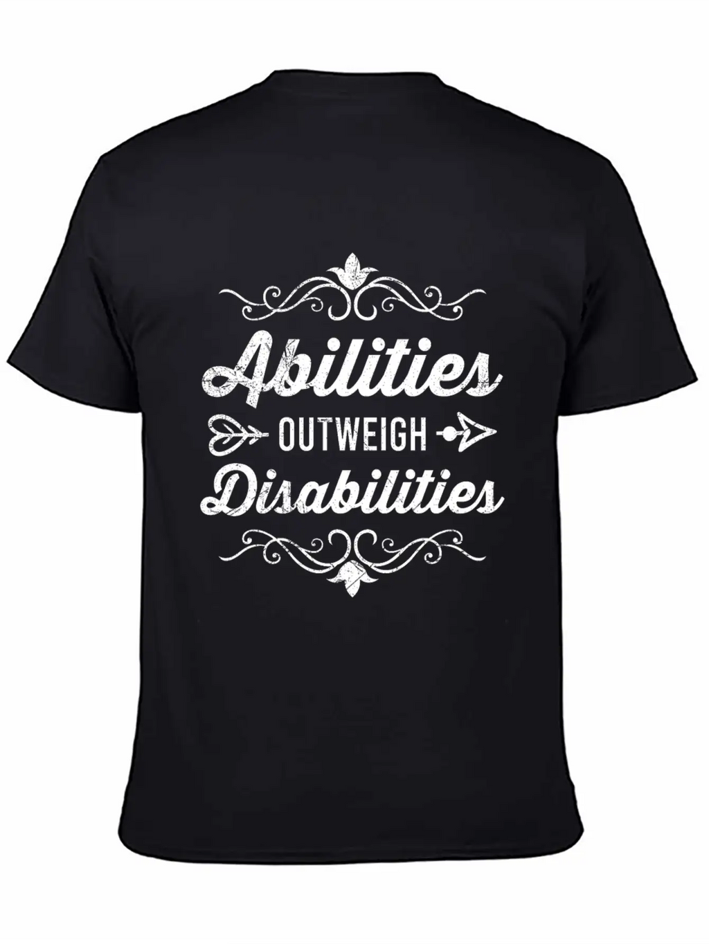 Abilities Outweigh Disabilities Inclusion Timeless Short Sleeve Tee – Comfy And Minimalist Design
