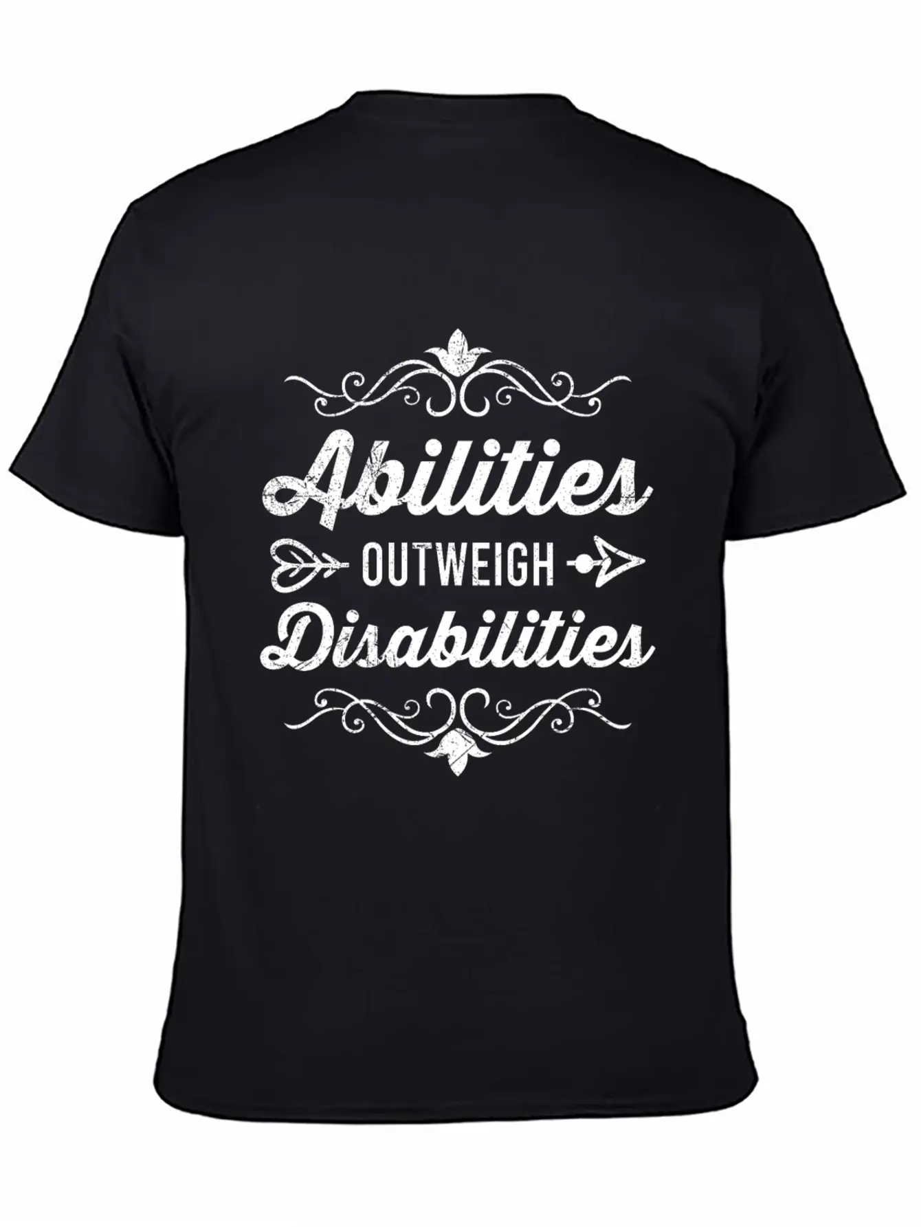 Abilities Outweigh Disabilities Inclusion Timeless Short Sleeve Tee – Comfy And Minimalist Design