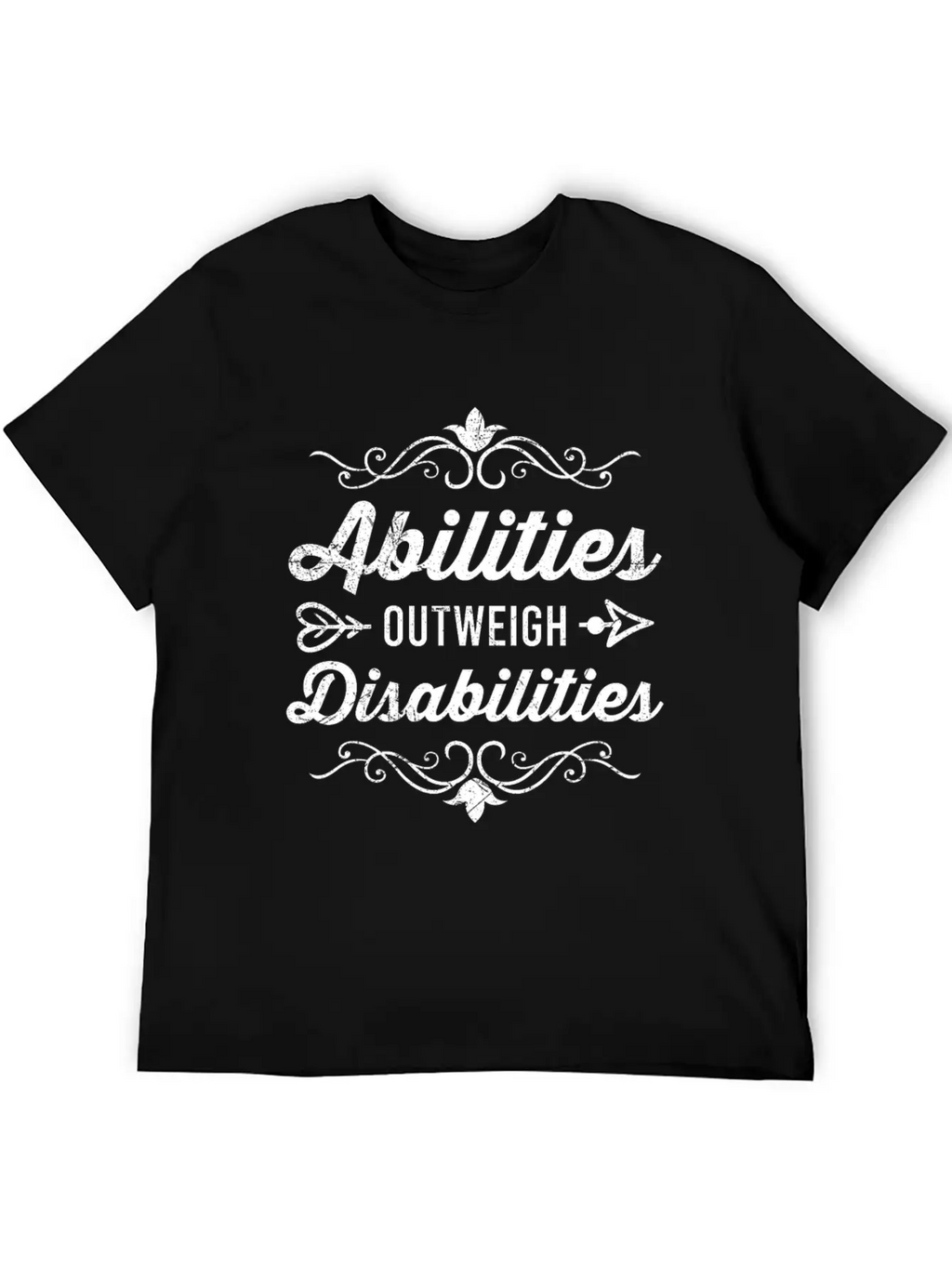 Abilities Outweigh Disabilities Inclusion Timeless Short Sleeve Tee – Comfy And Minimalist Design