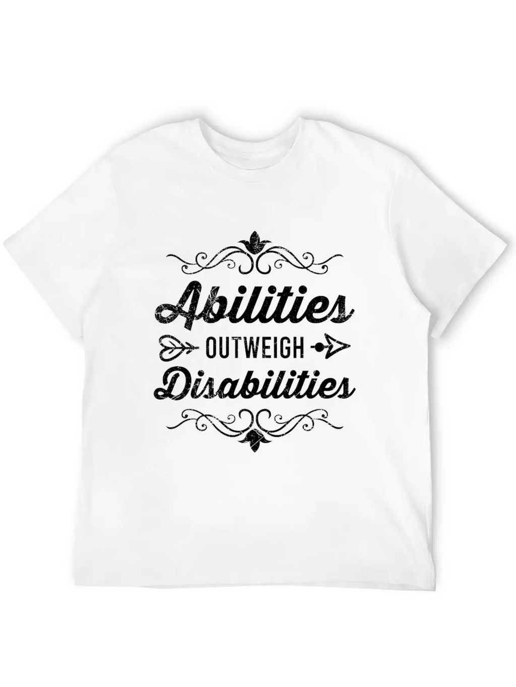 Abilities Outweigh Disabilities Inclusion Timeless Short Sleeve Tee – Comfy And Minimalist Design