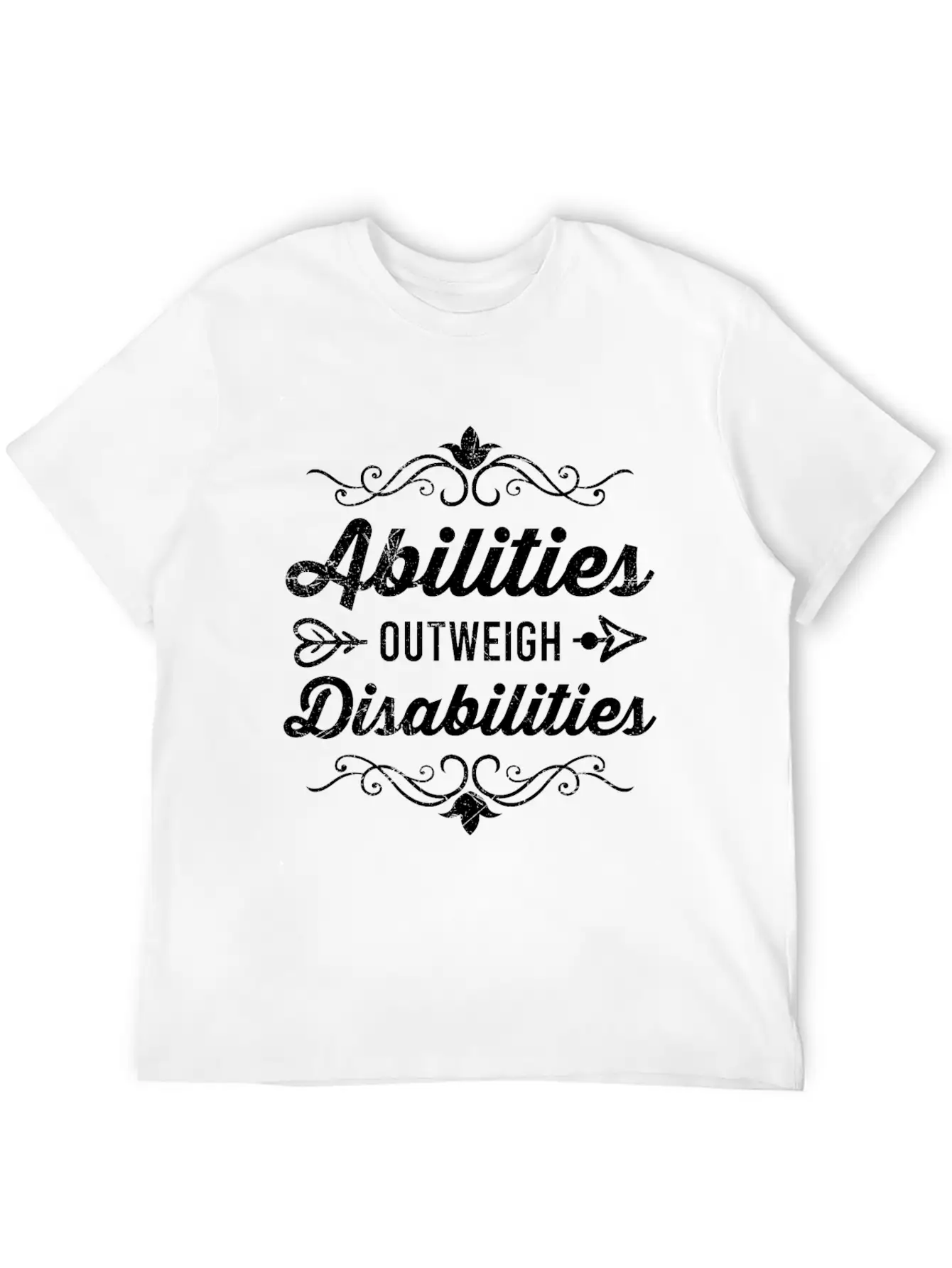 Abilities Outweigh Disabilities Inclusion Timeless Short Sleeve Tee – Comfy And Minimalist Design