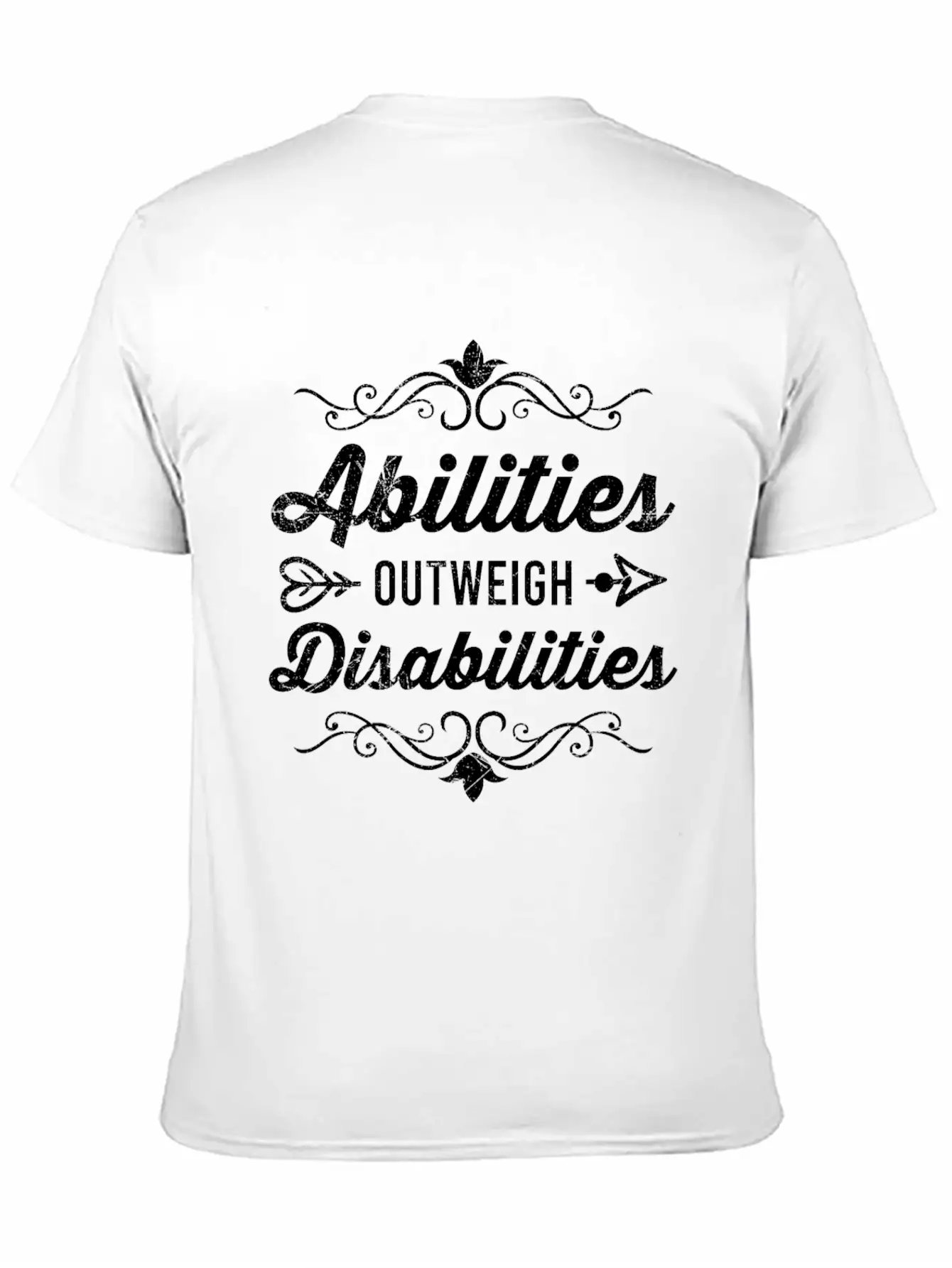 Abilities Outweigh Disabilities Inclusion Timeless Short Sleeve Tee – Comfy And Minimalist Design
